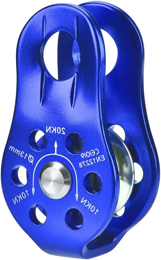 قرقره متحرک بلبرینگ، قرقره تکی قابل حمل، قرقره تکی با چرخش جانبی آلومینیومی برای صخره نوردی، عبور و بلند کردن در فضای باز قرقره متحرک بلبرینگ، قرقره تکی قابل حمل، قرقره تکی با چرخش جانبی آلومینیومی برای صخره نوردی، عبور و بلند کردن در فضای باز