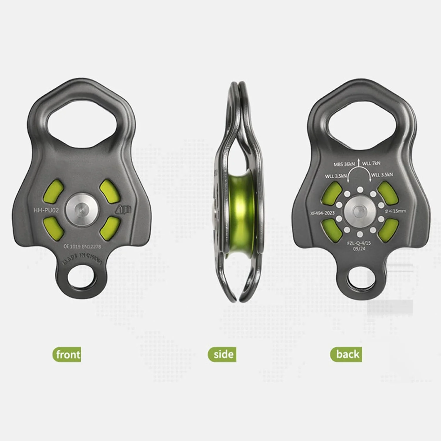 قرابین چند منظوره قرقره کوهنوردی، قرابین پیچی ایمن برای مسافرت و کوهنوردی، قرقره تک قوی