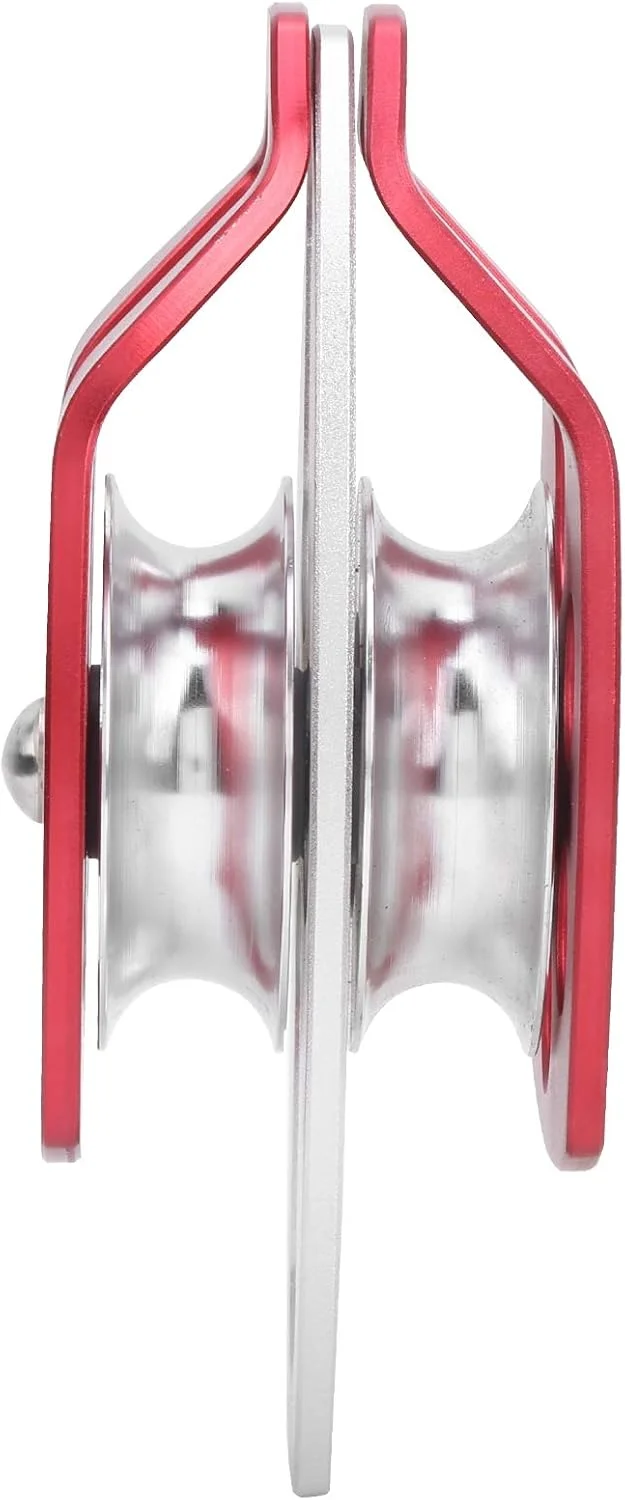 قرقره دو محور کوهنوردی، قرقره دو محور نصب سریع طناب برای صخره نوردی، سرازیری، غارنوردی، کوهنوردی و توسعه