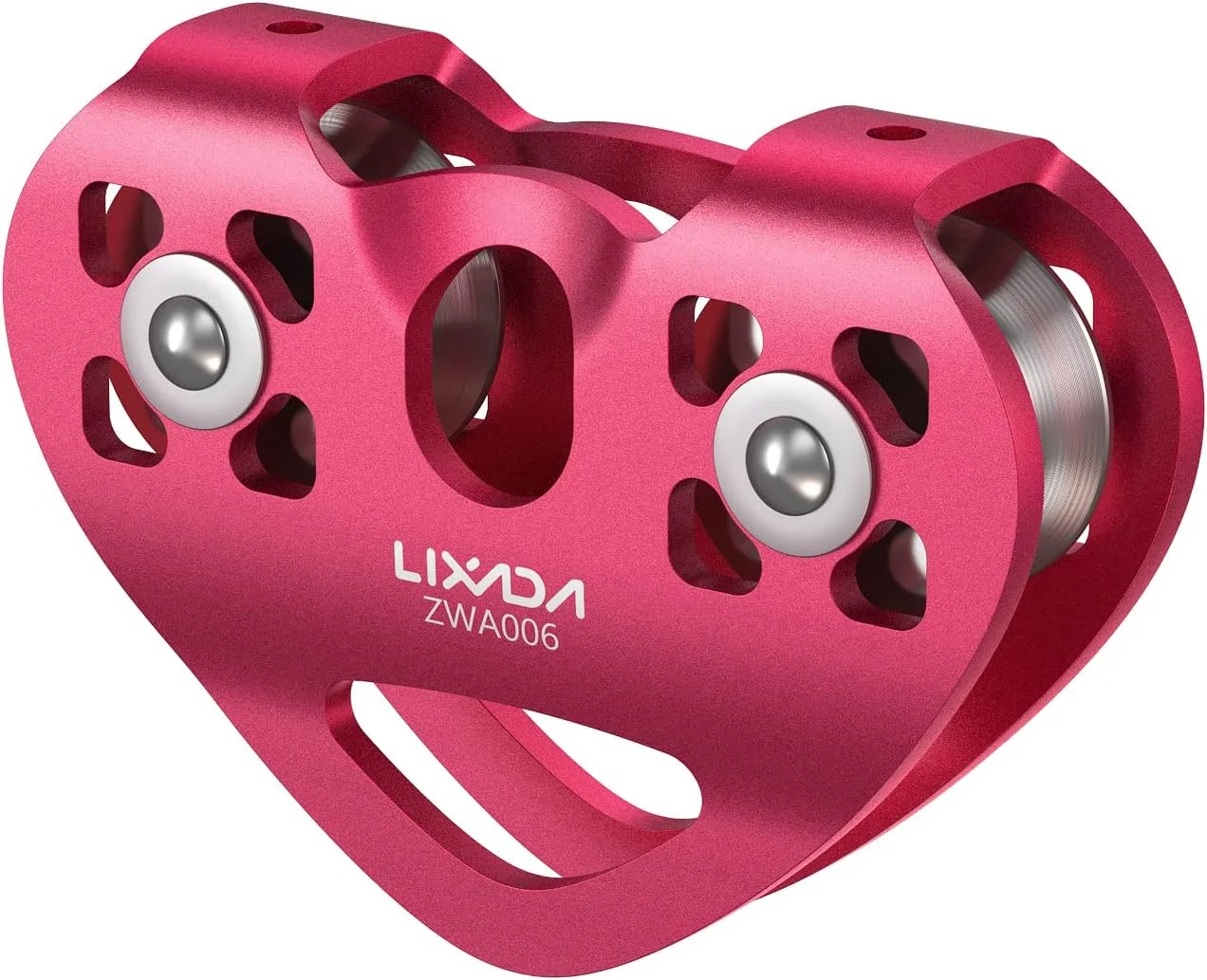 قرقره زیپ لاین Lixada، قرقره دوگانه سرعتی تاندم 30kN نجات، قرقره دوگانه صخره نوردی با بلبرینگ / قرقره تکی 20KN آلومینیومی با چشم ثابت برای صخره نوردی