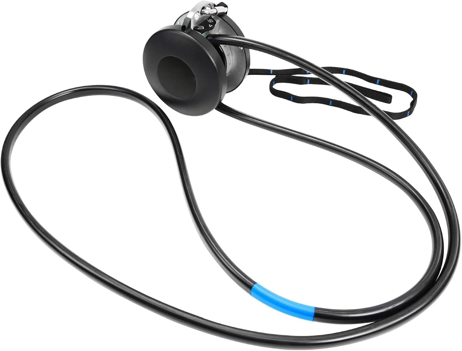 دستگاه تمرین طناب بی پایان LAZRU، دستگاه طناب کششی آویزان باشگاه، 6 سطح مقاومت قابل تنظیم، دستگاه تمرین طناب قرقره ای دیواری، سبک وزن، تمرین عضلات پشت، سینه، صعود و هسته