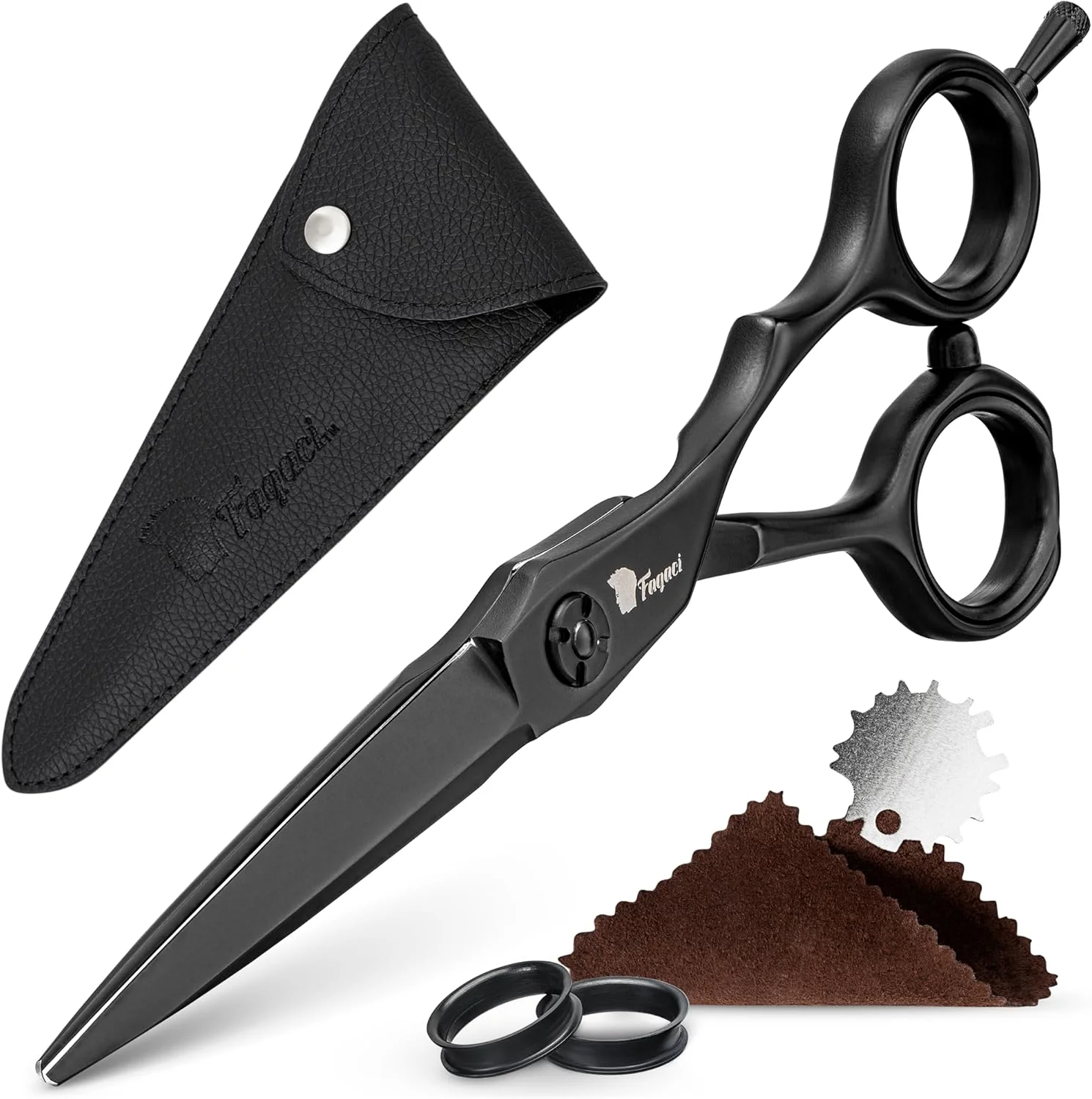 قیچی آرایشگری حرفه ای فاگاسی 6 اینچی فولاد 440C برای دقت فوق العاده، تیغه های بسیار تیز قیچی اصلاح مو برای زنان و مردان، قیچی موی بادوام و تیز برای اصلاح مو، قیچی آرایشگری قیچی آرایشگری حرفه ای فاگاسی 6 اینچی فولاد 440C برای دقت فوق العاده، تیغه های بسیار تیز قیچی اصلاح مو برای زنان و مردان، قیچی موی بادوام و تیز برای اصلاح مو، قیچی آرایشگری