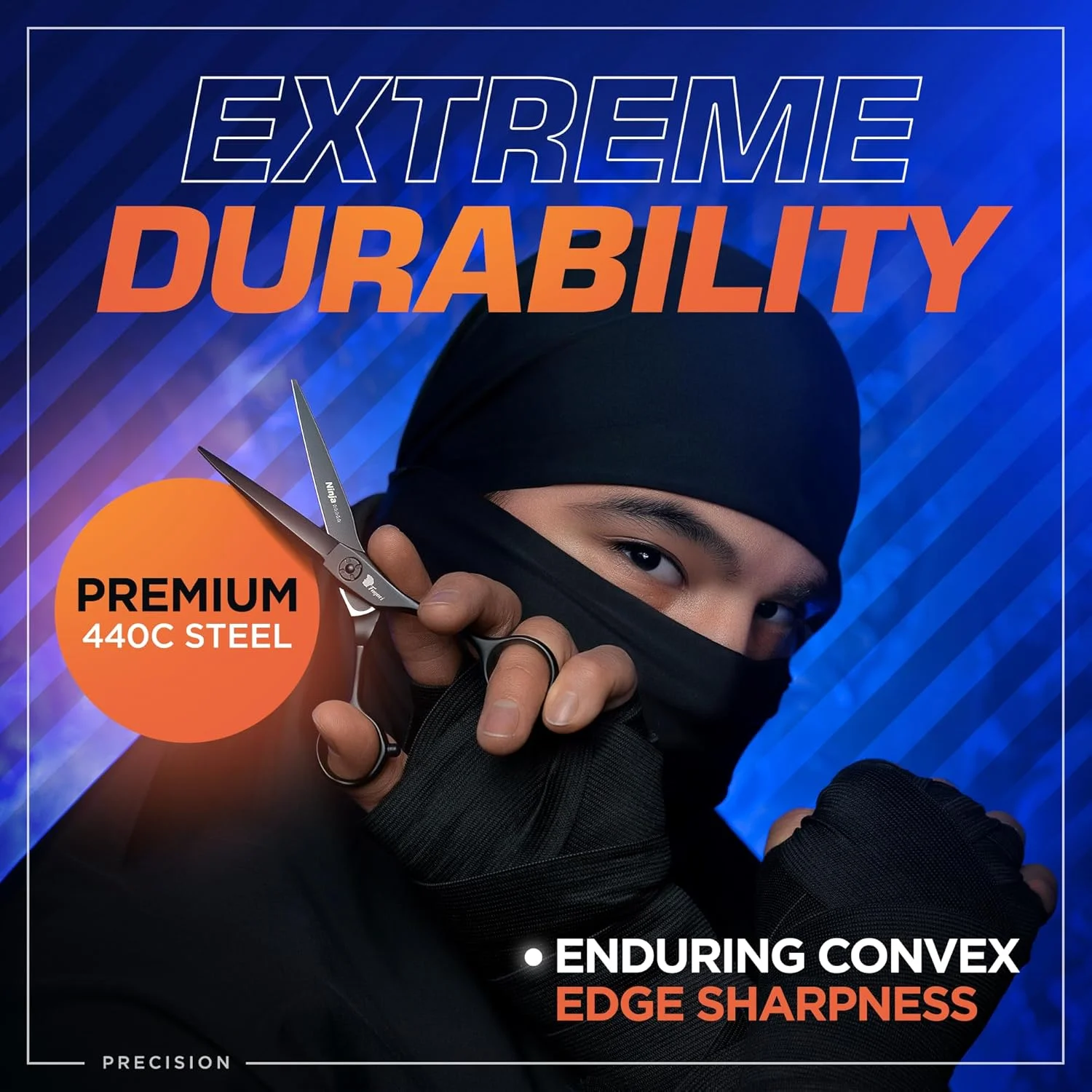 قیچی آرایشگری حرفه ای فاگاسی 6 اینچی فولاد 440C برای دقت فوق العاده، تیغه های بسیار تیز قیچی اصلاح مو برای زنان و مردان، قیچی موی بادوام و تیز برای اصلاح مو، قیچی آرایشگری