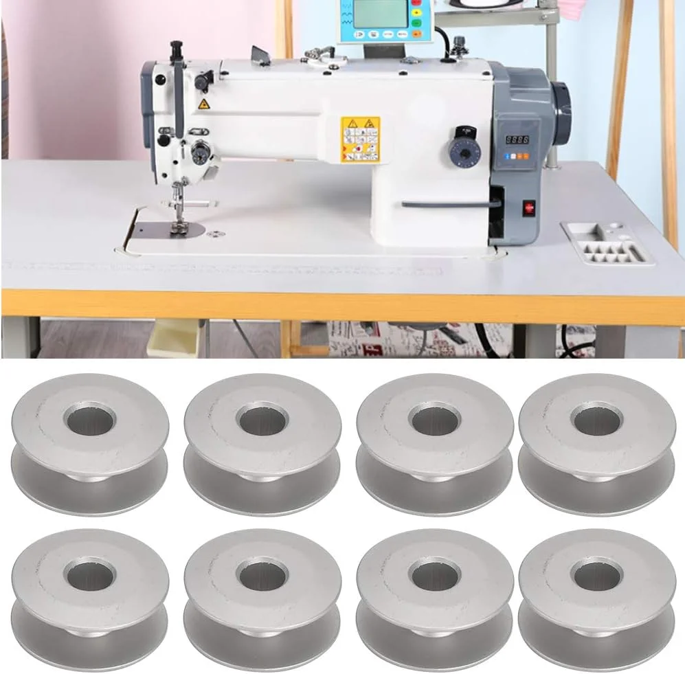 Flat Bobbins, 100Pcs Metal Sewing Machine Bobbins, Aluminum Bobbins Size for Flat Embroidery Car Sewing Machine Replacement Accessories(Inclined) Flat Bobbins, 100Pcs Metal Sewing Machine Bobbins, Aluminum Bobbins Size for Flat Embroidery Car Sewing Machine Replacement Accessories(Inclined)