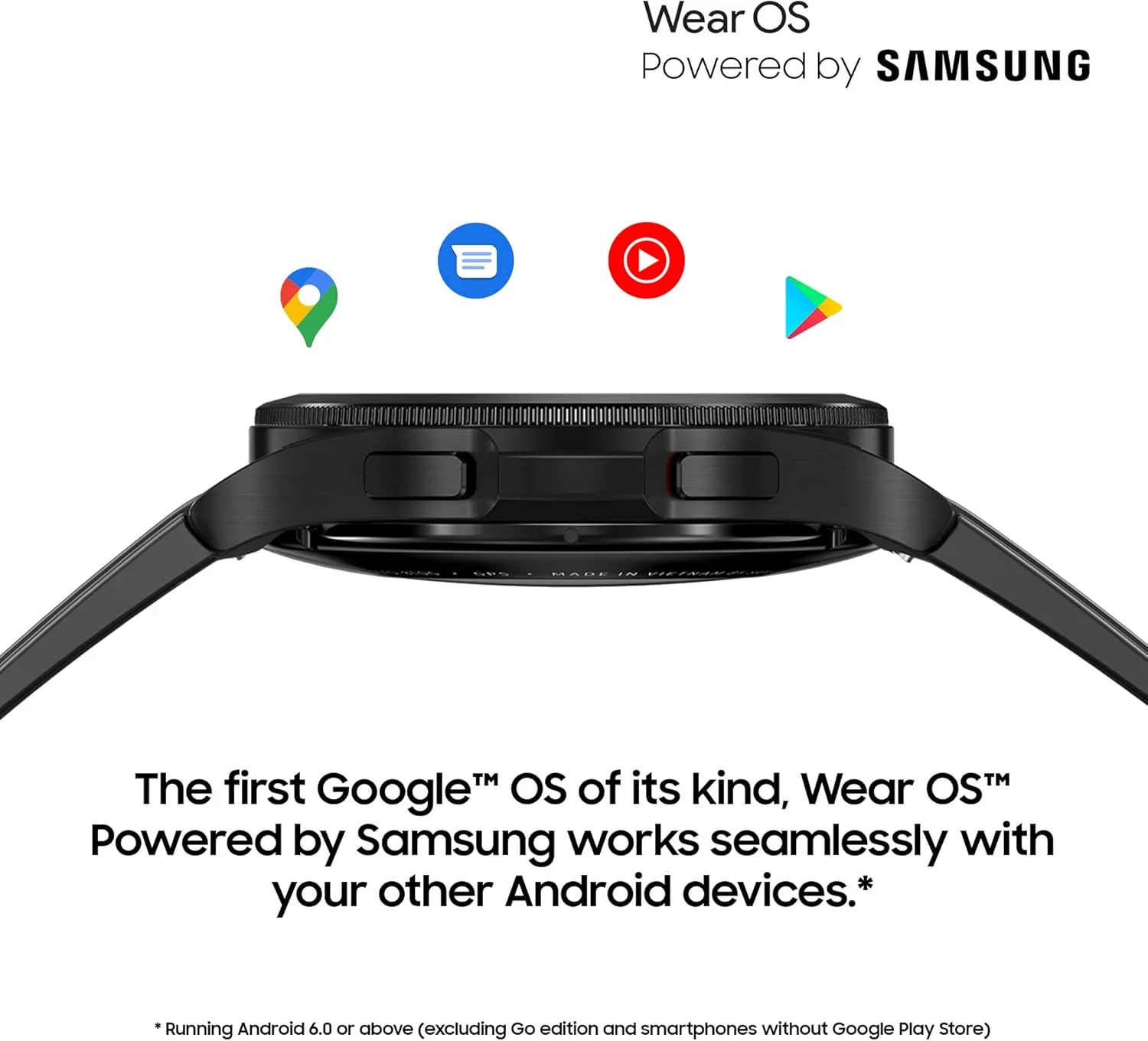 ساعت هوشمند سامسونگ گلکسی واچ 4 کلاسیک 46 میلی متری بلوتوث، حاشیه چرخان، ردیاب تناسب اندام، مشکی (نسخه انگلستان) ساعت هوشمند سامسونگ گلکسی واچ 4 کلاسیک 46 میلی متری بلوتوث، حاشیه چرخان، ردیاب تناسب اندام، مشکی (نسخه انگلستان)