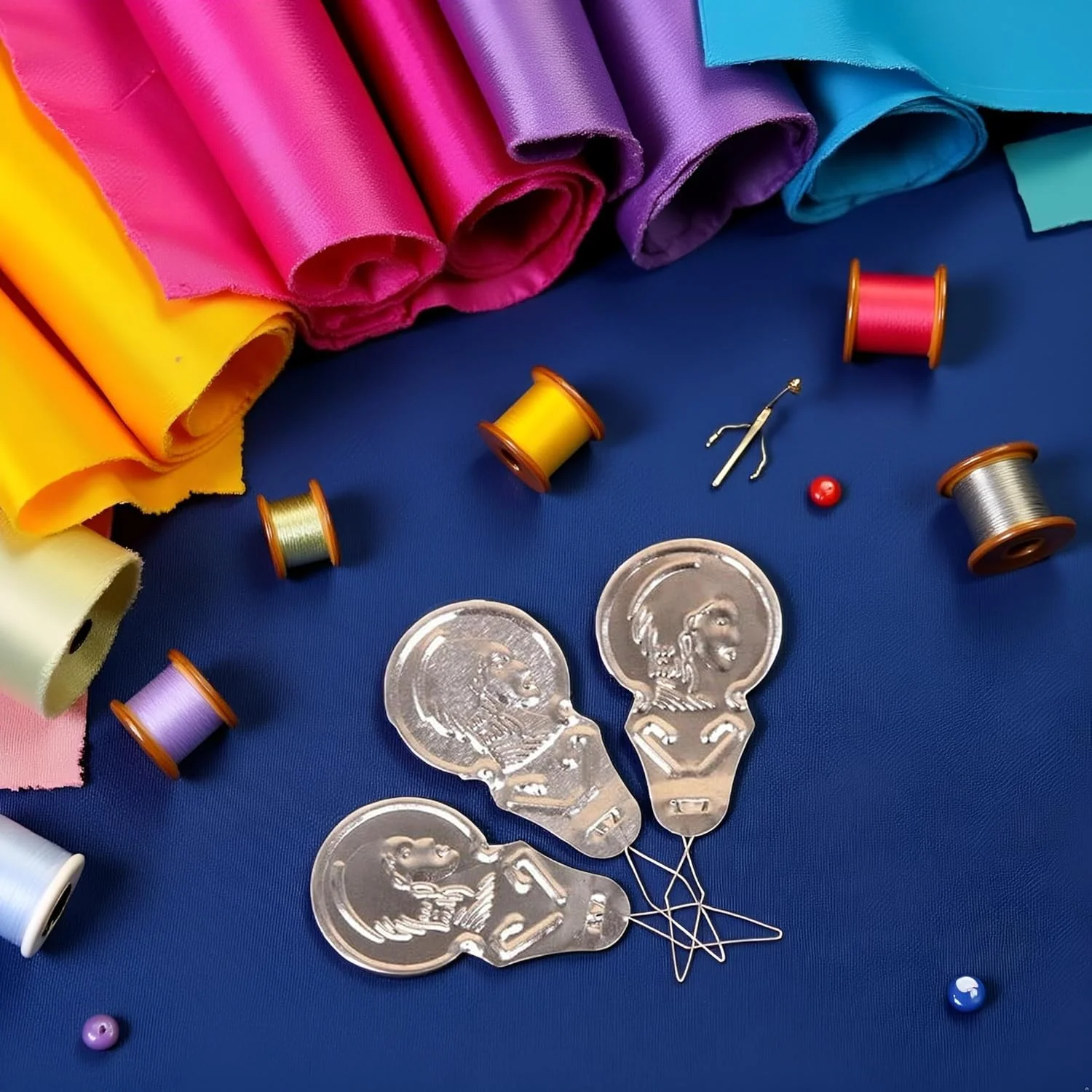 ۵۰ عدد سوزن نخ کن آلومینیومی برای خیاطی دستی یا ماشینی، لحاف دوزی و کارهای دستی، ابزار خیاطی کاربردی ۵۰ عدد سوزن نخ کن آلومینیومی برای خیاطی دستی یا ماشینی، لحاف دوزی و کارهای دستی، ابزار خیاطی کاربردی