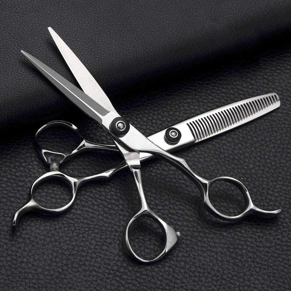 قیچی آرایشگری ENPAP سایز 6.0 اینچ، قیچی حرفه ای آرایشگری، قیچی تخت + ست قیچی دندانه دار، قیچی چتری استیل ضد زنگ قیچی آرایشگری ENPAP سایز 6.0 اینچ، قیچی حرفه ای آرایشگری، قیچی تخت + ست قیچی دندانه دار، قیچی چتری استیل ضد زنگ