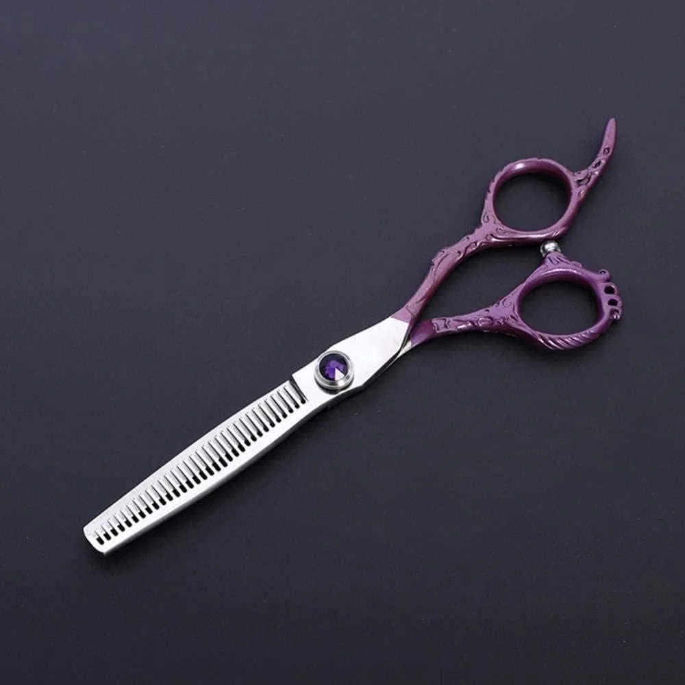 قیچی آرایشگری حرفه ای ENPAP، قیچی پیرایشگری 19 سانتی متری مشکی/صورتی مناسب آرایشگاه ها یا استفاده در منزل قیچی آرایشگری حرفه ای ENPAP، قیچی پیرایشگری 19 سانتی متری مشکی/صورتی مناسب آرایشگاه ها یا استفاده در منزل