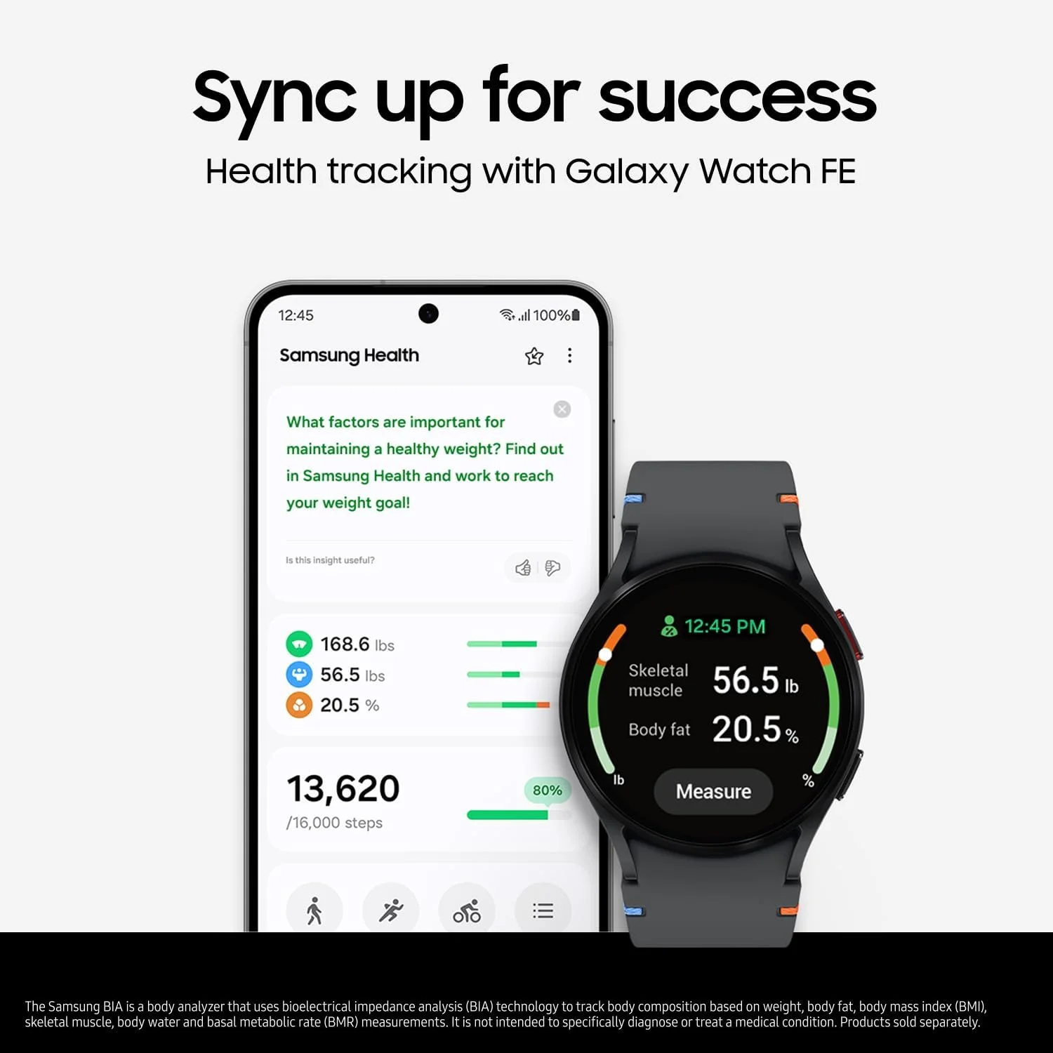 ساعت هوشمند SAMSUNG Galaxy Watch FE 40mm LTE AI با قابلیت ردیابی تناسب اندام، سنسور BIA، مناطق ضربان قلب شخصی‌سازی‌شده، ردیاب ضربان قلب، پایش خواب، 2024، مشکی [نسخه ایالات متحده]