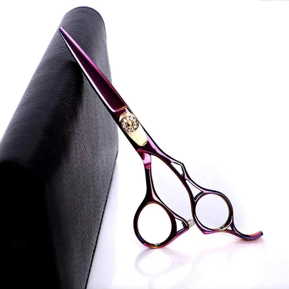 قیچی آرایشگری حرفه ای ENPAP، قیچی پیرایش مو متخلخل 17.8 سانتی متر، نقره ای رنگ، فولاد ضد زنگ 440C، مناسب برای آرایشگاه ها یا استفاده خانگی قیچی آرایشگری حرفه ای ENPAP، قیچی پیرایش مو متخلخل 17.8 سانتی متر، نقره ای رنگ، فولاد ضد زنگ 440C، مناسب برای آرایشگاه ها یا استفاده خانگی