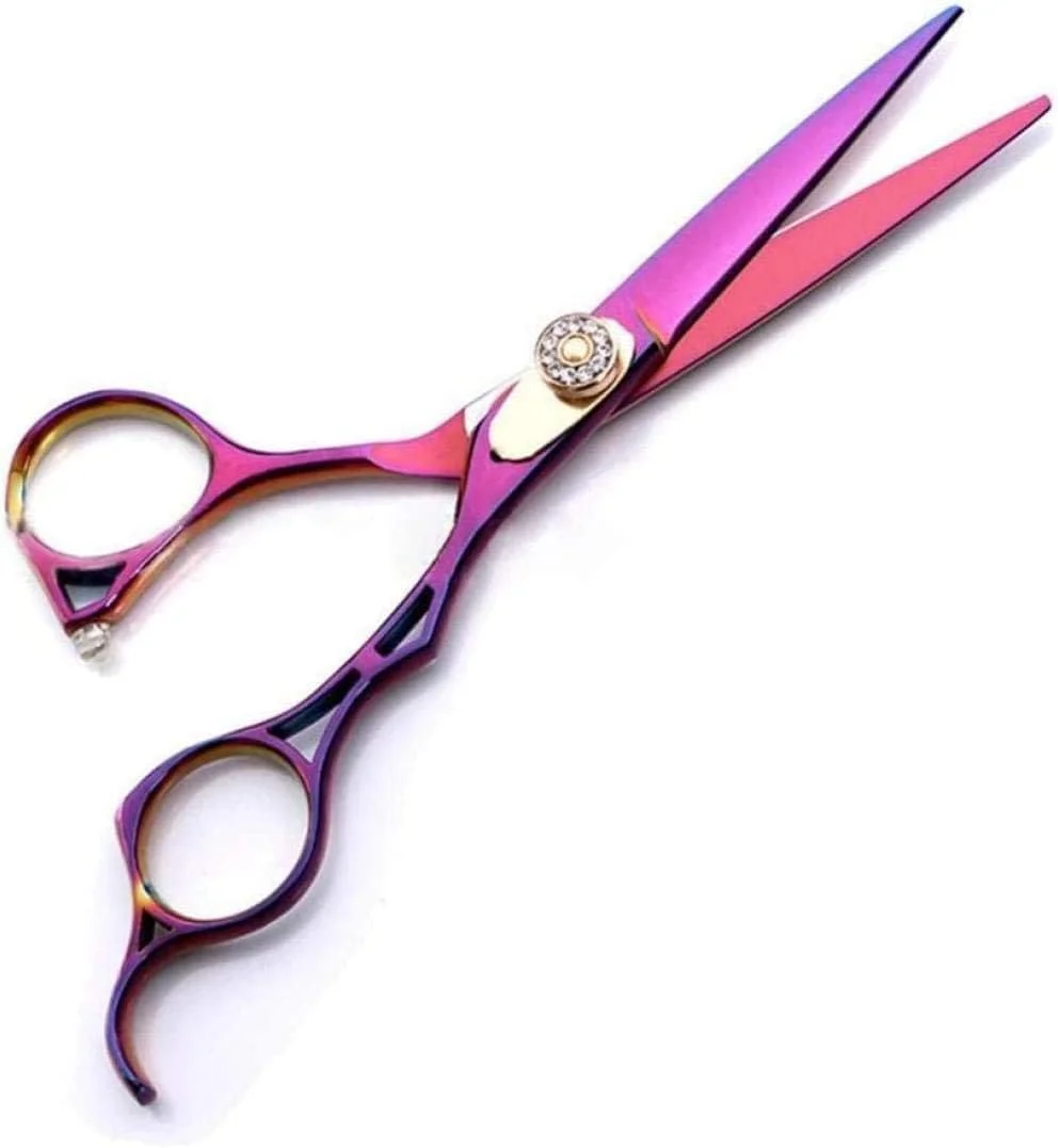 قیچی آرایشگری حرفه ای ENPAP، قیچی پیرایش مو متخلخل 17.8 سانتی متر، نقره ای رنگ، فولاد ضد زنگ 440C، مناسب برای آرایشگاه ها یا استفاده خانگی قیچی آرایشگری حرفه ای ENPAP، قیچی پیرایش مو متخلخل 17.8 سانتی متر، نقره ای رنگ، فولاد ضد زنگ 440C، مناسب برای آرایشگاه ها یا استفاده خانگی