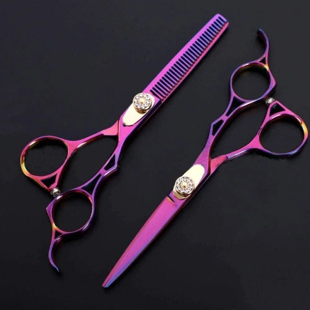 قیچی آرایشگری حرفه ای ENPAP، قیچی پیرایش مو متخلخل 17.8 سانتی متر، نقره ای رنگ، فولاد ضد زنگ 440C، مناسب برای آرایشگاه ها یا استفاده خانگی قیچی آرایشگری حرفه ای ENPAP، قیچی پیرایش مو متخلخل 17.8 سانتی متر، نقره ای رنگ، فولاد ضد زنگ 440C، مناسب برای آرایشگاه ها یا استفاده خانگی