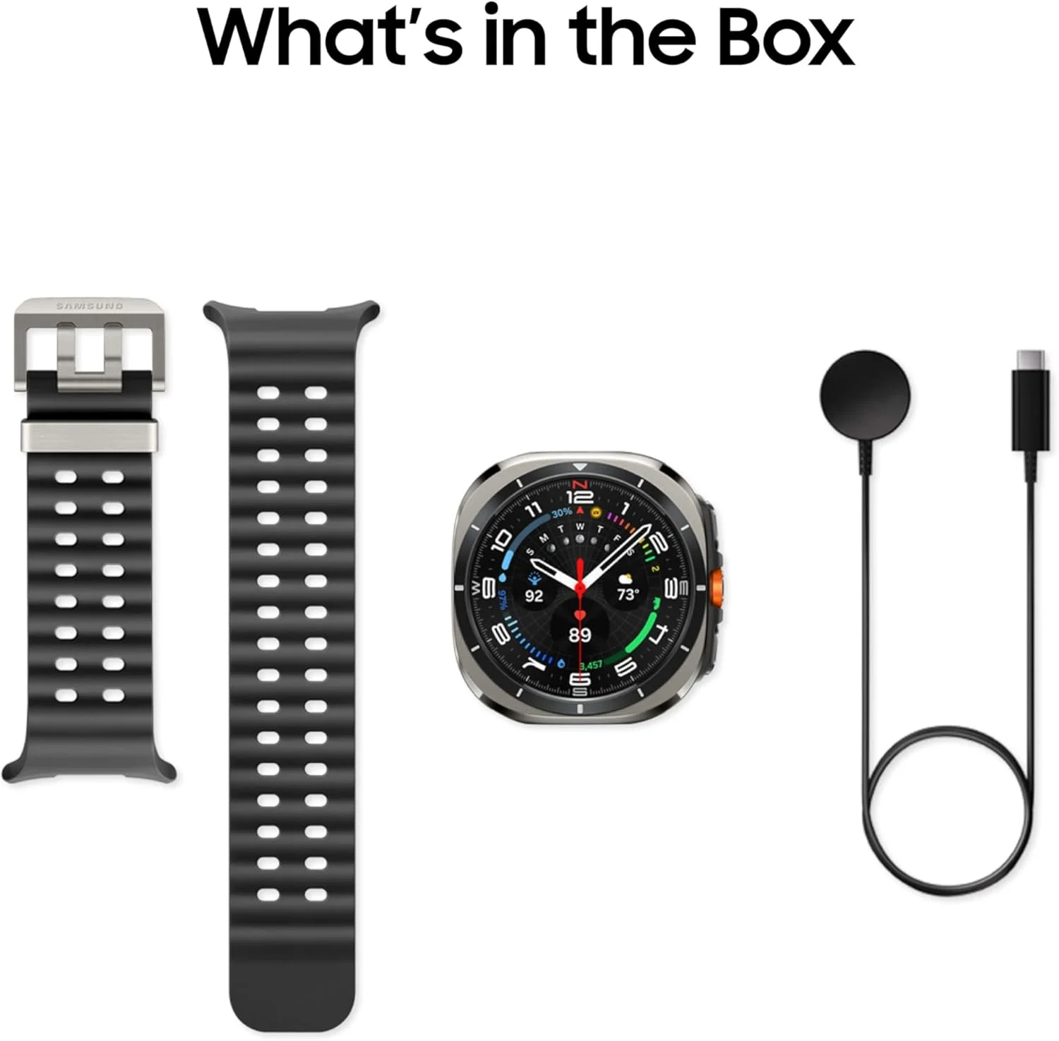 ساعت هوشمند SAMSUNG Galaxy Watch Ultra 47mm LTE AI با قابلیت امتیازدهی انرژی، نکات سلامتی، ردیابی ضربان قلب، پایش خواب، ردیاب تناسب اندام، GPS، مدل 2024، نقره ای تیتانیومی [نسخه ایالات متحده]