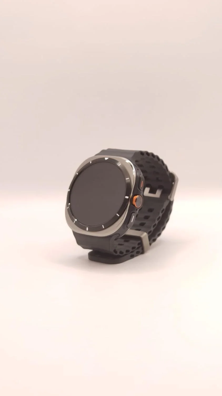 ساعت هوشمند سامسونگ گلکسی واچ اولترا 4G 47mm تیتانیومی با بند Marine Band خاکستری (خاکستری تیره) L705