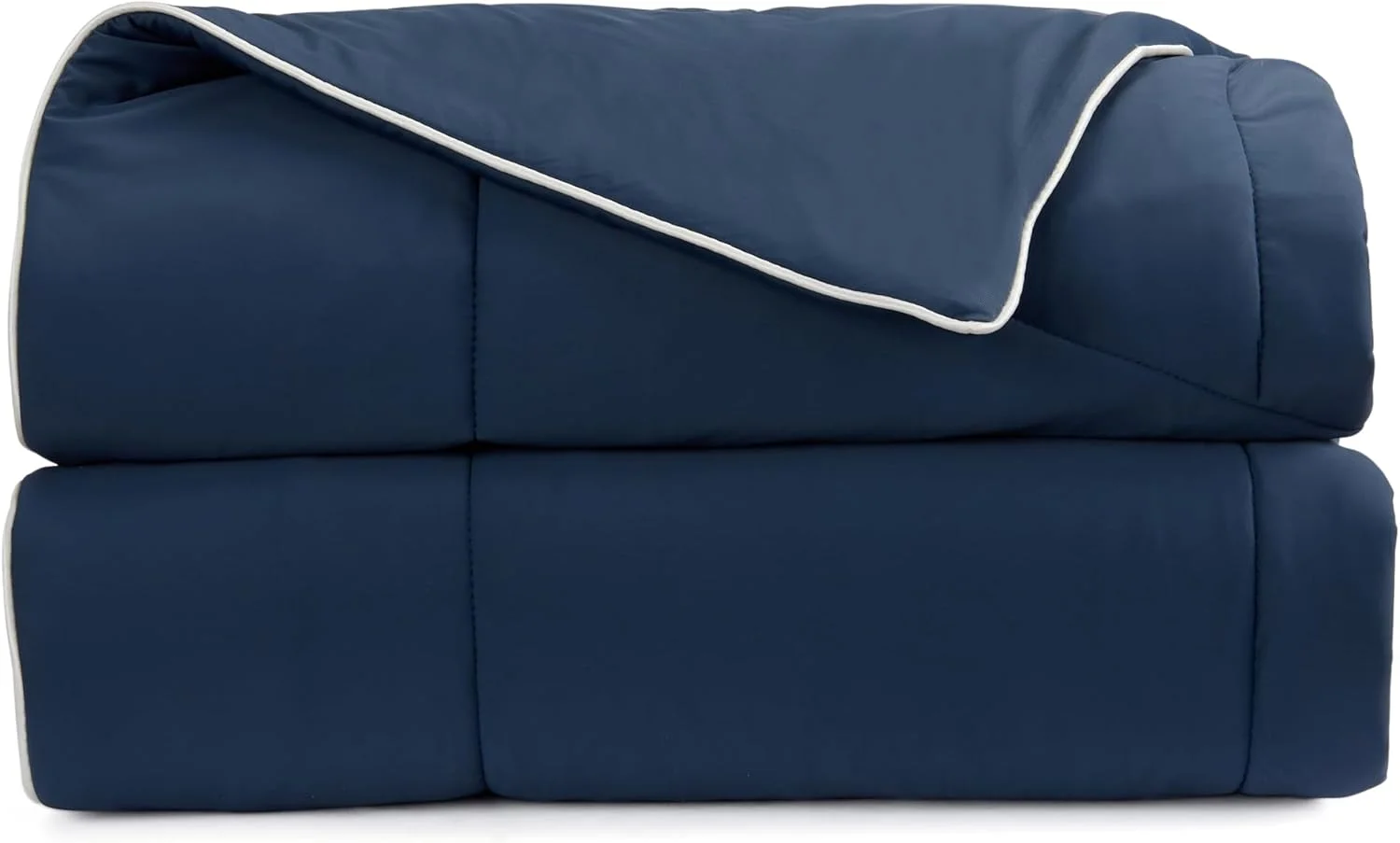 پتو و لحاف خنک کننده Springtree Home | پتو خنک کننده سایز یک نفره - 152cm x 228cm | ایده آل برای افراد گرمایی | مناسب برای تمام فصول | سبک و قابل تنفس | یک نفره - آبی تیره