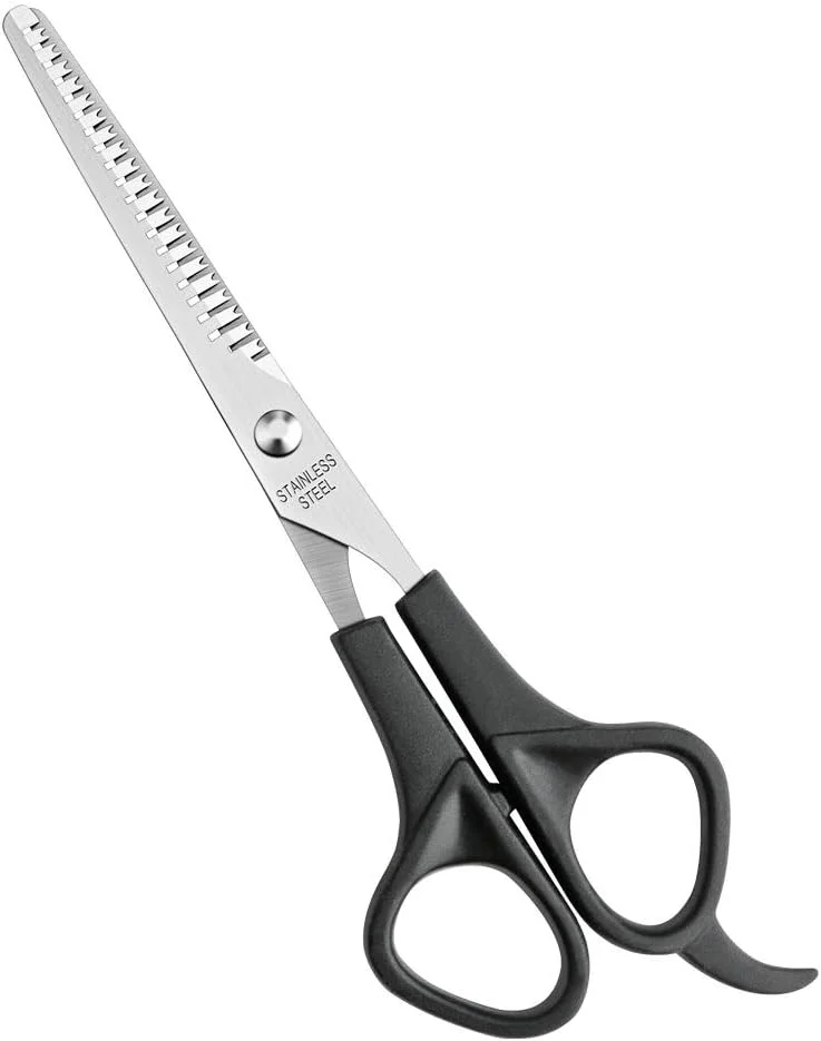 قیچی پیتاژ مو آسدیرنه CCR، قیچی بافت دهنده، قیچی آرایشگری، مناسب برای آرایشگران یا استفاده خانگی، استیل ضد زنگ، 6 اینچ، مشکی