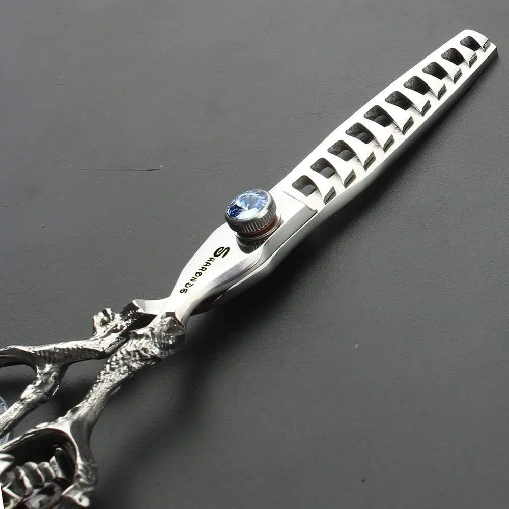 قیچی پیتاژ آرایشگاهی AXEMOORE، فولاد ژاپنی 440C، سایز 6 اینچ (قیچی پیتاژ 6 اینچ) قیچی پیتاژ آرایشگاهی AXEMOORE، فولاد ژاپنی 440C، سایز 6 اینچ (قیچی پیتاژ 6 اینچ)