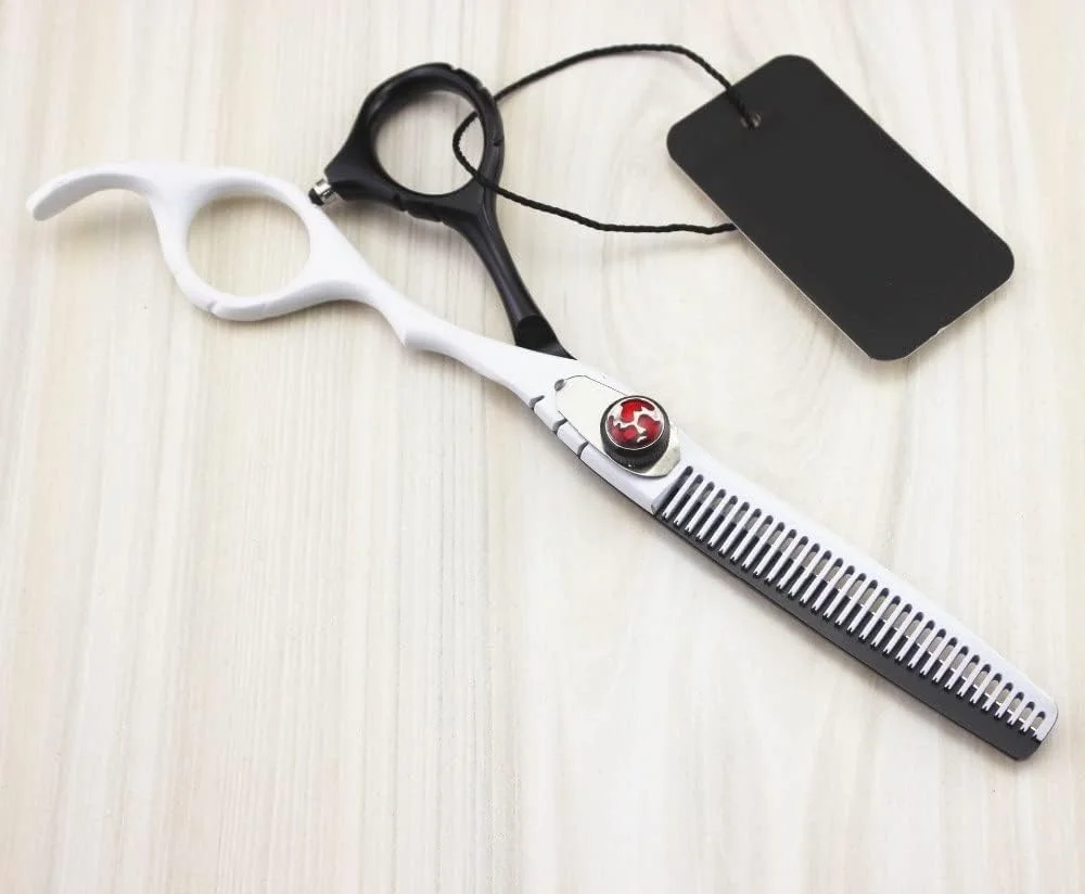 قیچی آرایشگری، قیچی آرایشگری حرفه ای 6.0 اینچی، قیچی کوتاهی و پیتاژ، ست قیچی آرایشگری سفید-B قیچی آرایشگری، قیچی آرایشگری حرفه ای 6.0 اینچی، قیچی کوتاهی و پیتاژ، ست قیچی آرایشگری سفید-B