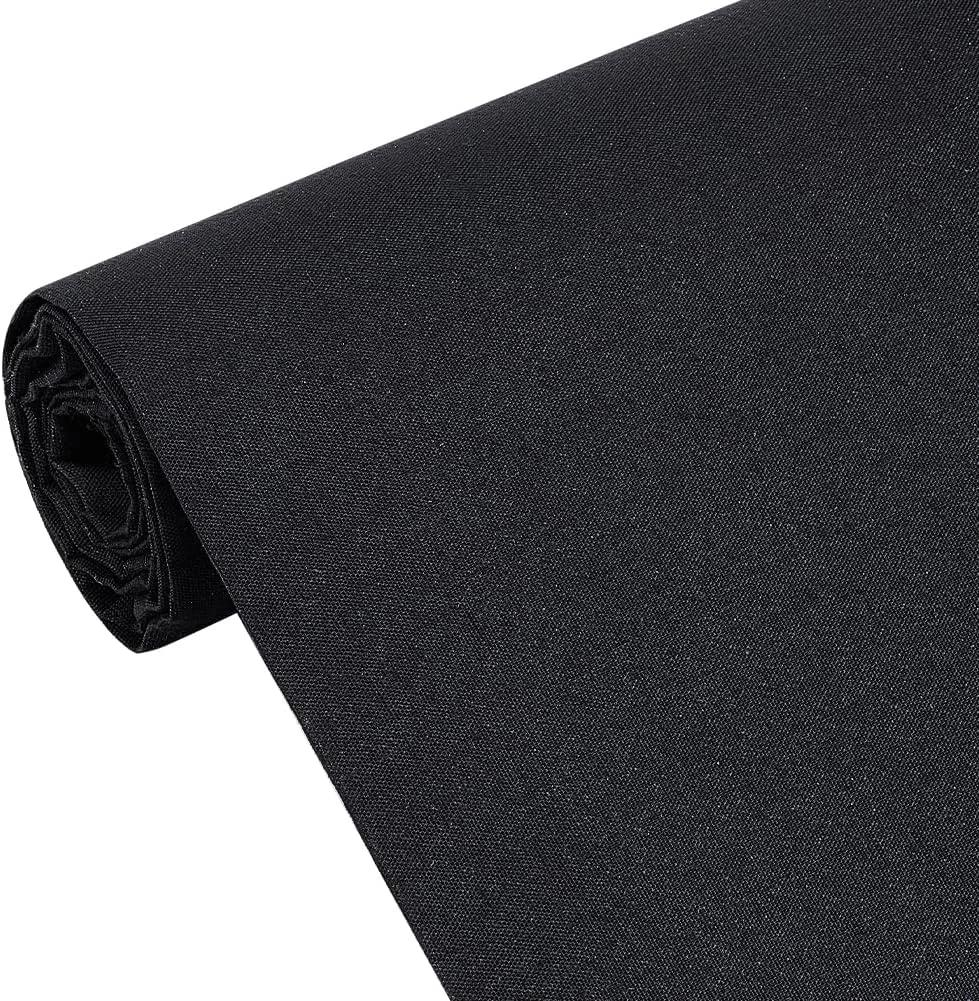 پارچه لایی چسب مشکی BENECREAT، 100x114 سانتی متر، لایی چسب تک رو با قابلیت اتو، پارچه آستری اتویی برای بلوز، پیراهن و لوازم خیاطی