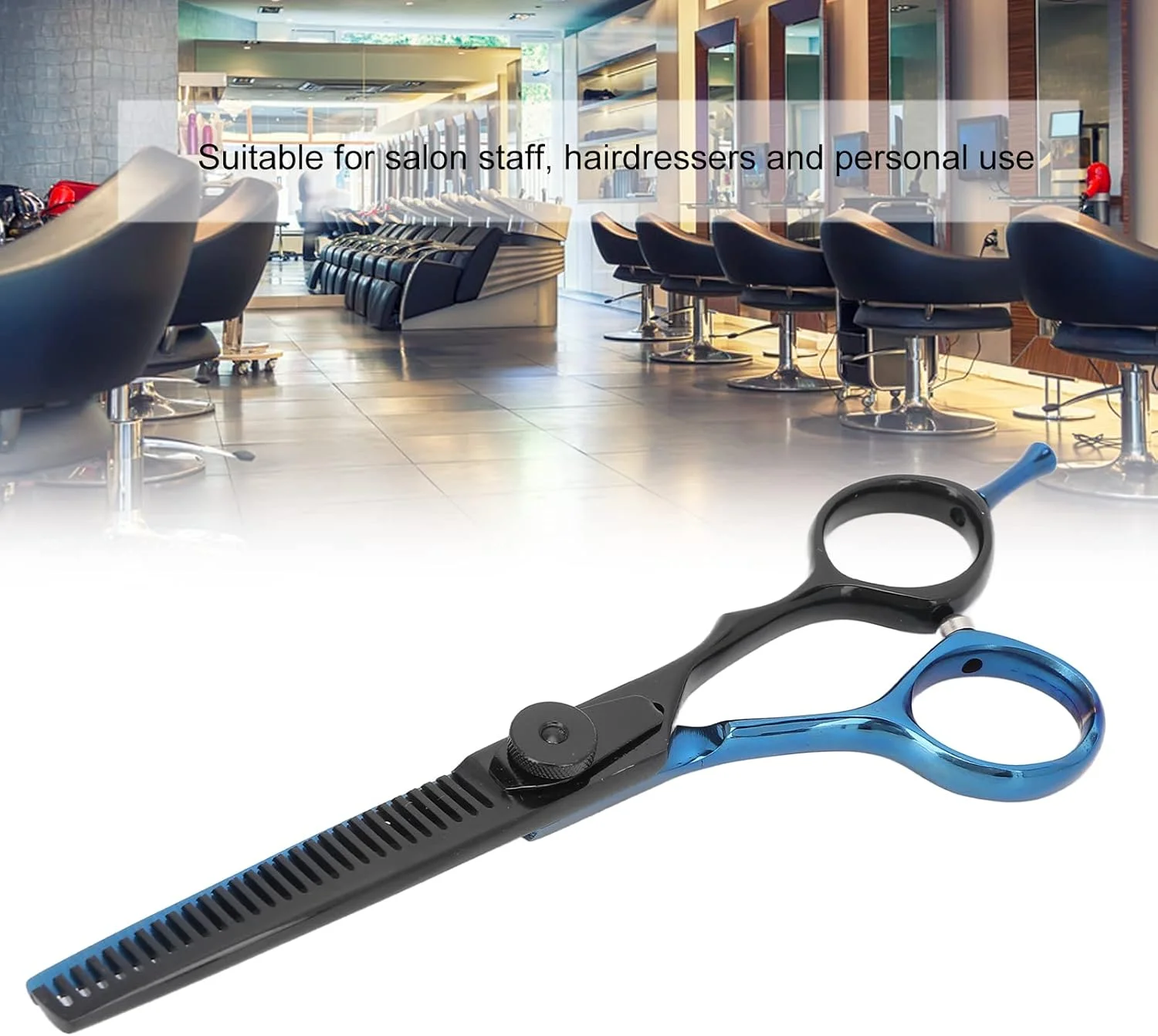 قیچی آرایشگری 55 اینچی، قیچی استیل ضد زنگ برای اصلاح موی مردانه، قیچی آرایشگاهی با دسته ارگونومیک، تیغه برای حالت دادن به مو (قیچی پیتاژ) قیچی آرایشگری 55 اینچی، قیچی استیل ضد زنگ برای اصلاح موی مردانه، قیچی آرایشگاهی با دسته ارگونومیک، تیغه برای حالت دادن به مو (قیچی پیتاژ)