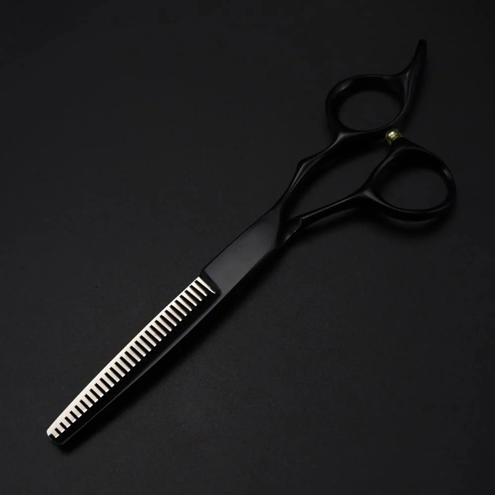 قیچی آرایشگری حرفه ای، 6 اینچ فولاد 440c مشکی قیچی مو قیچی اصلاح مو آرایشگری (قیچی پیتاژ) قیچی آرایشگری حرفه ای، 6 اینچ فولاد 440c مشکی قیچی مو قیچی اصلاح مو آرایشگری (قیچی پیتاژ)