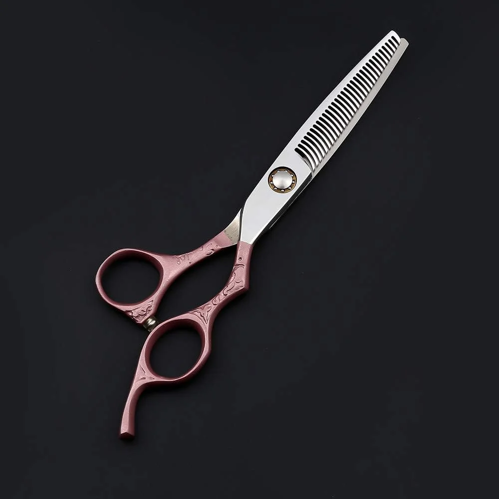 قیچی آرایشگری حرفه ای، کیت قیچی مو 6.0 اینچی 440C، قیچی های حرفه ای کوتاهی و تنک کردن مو به همراه دسته و کیف قیچی آرایشگری حرفه ای، کیت قیچی مو 6.0 اینچی 440C، قیچی های حرفه ای کوتاهی و تنک کردن مو به همراه دسته و کیف