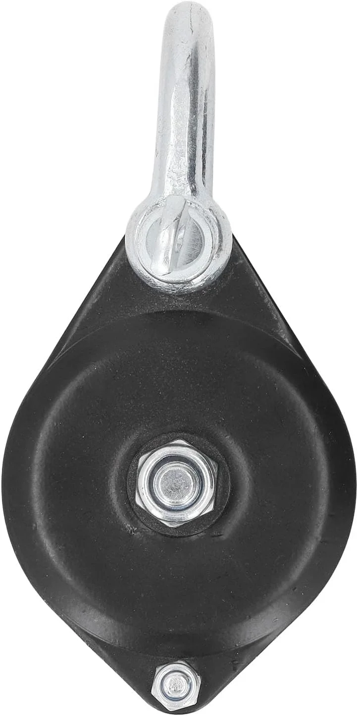 قرقره استیل ضد زنگ NDNCZDHC با ظرفیت بار 0.4 تن، قرقره بالابر قایق، قرقره بلوک ضامن دار، سیستم قرقره طناب برای طناب های زیر قطر 14 میلی متر