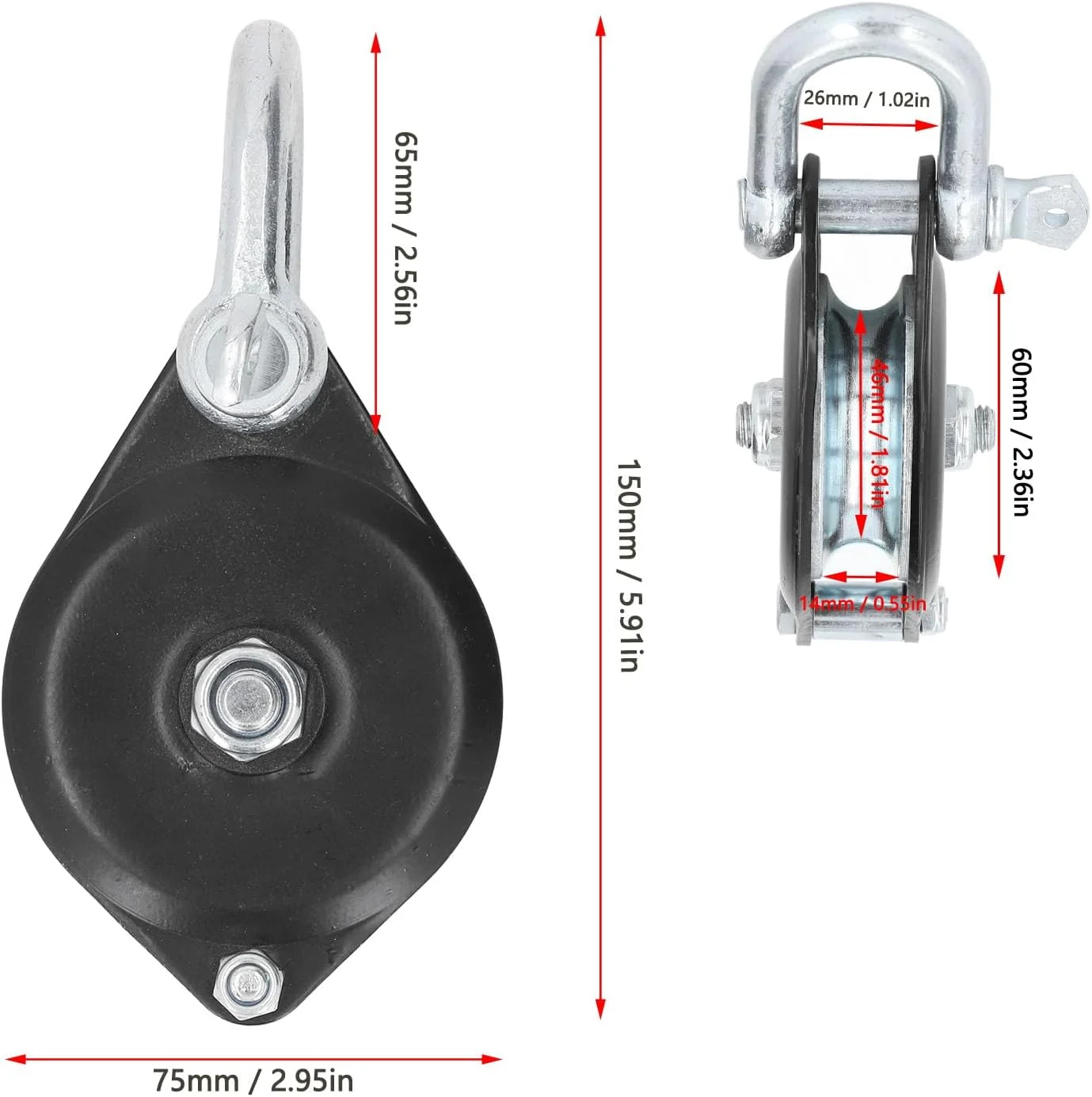 قرقره استیل ضد زنگ NDNCZDHC با ظرفیت بار 0.4 تن، قرقره بالابر قایق، قرقره بلوک ضامن دار، سیستم قرقره طناب برای طناب های زیر قطر 14 میلی متر قرقره استیل ضد زنگ NDNCZDHC با ظرفیت بار 0.4 تن، قرقره بالابر قایق، قرقره بلوک ضامن دار، سیستم قرقره طناب برای طناب های زیر قطر 14 میلی متر