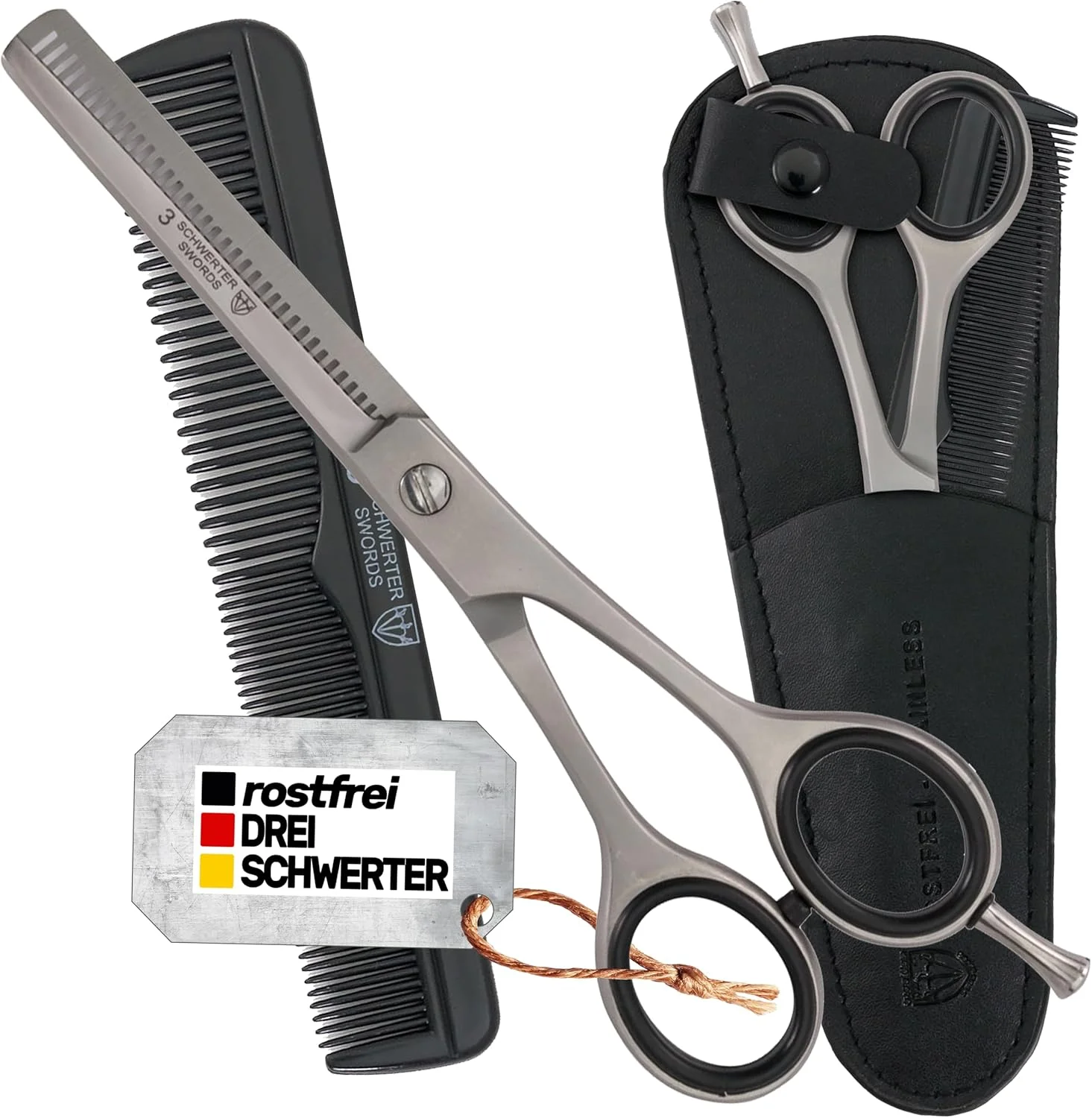 دری شوورترز - قیچی پیتاژ حرفه ای استیل ضد زنگ به همراه کیف و شانه دری شوورترز - قیچی پیتاژ حرفه ای استیل ضد زنگ به همراه کیف و شانه