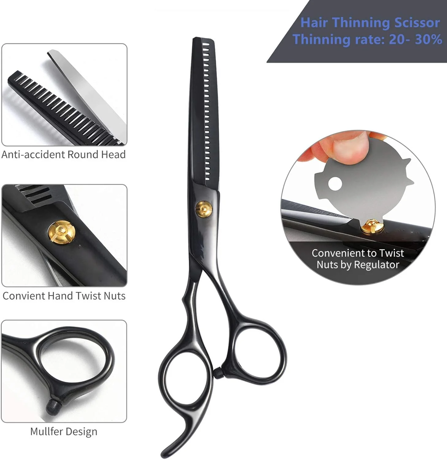 ست قیچی آرایشگری حرفه ای اکسفور - کیت 12 تکه شامل قیچی اصلاح مو، قیچی پیتاژ، کیت چند منظوره اصلاح مو برای آرایشگاه خانگی ست قیچی آرایشگری حرفه ای اکسفور - کیت 12 تکه شامل قیچی اصلاح مو، قیچی پیتاژ، کیت چند منظوره اصلاح مو برای آرایشگاه خانگی