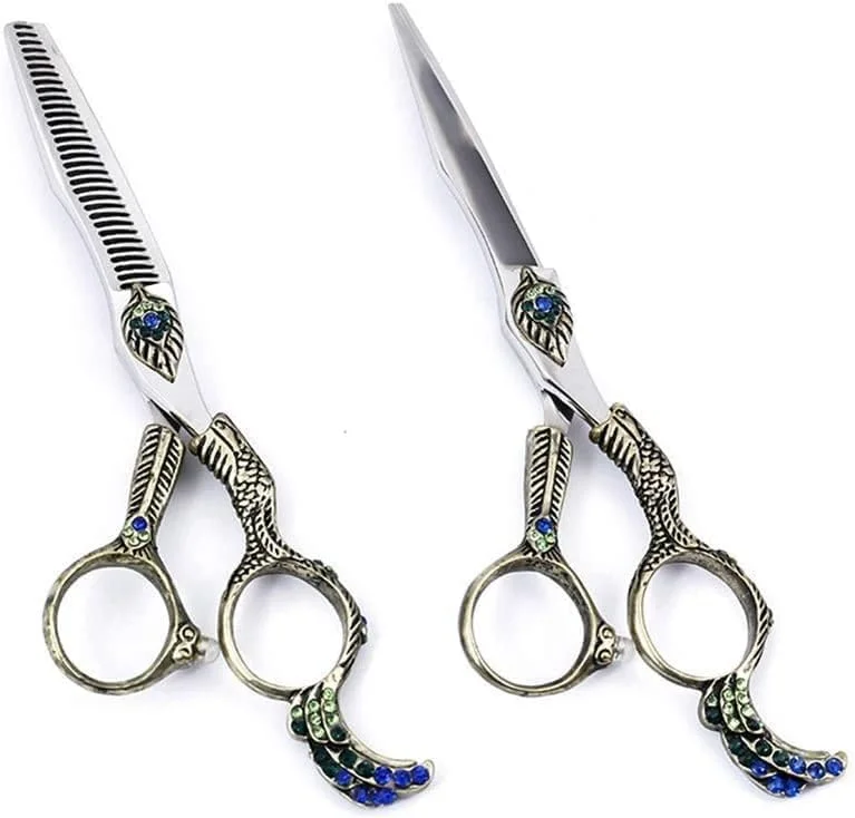 قیچی آرایشگری طرح اروپایی مدل 440c، قیچی تخت، قیچی دندانه دار، قیچی پیتاژ (سایز: ست 6 اینچی) قیچی آرایشگری طرح اروپایی مدل 440c، قیچی تخت، قیچی دندانه دار، قیچی پیتاژ (سایز: ست 6 اینچی)