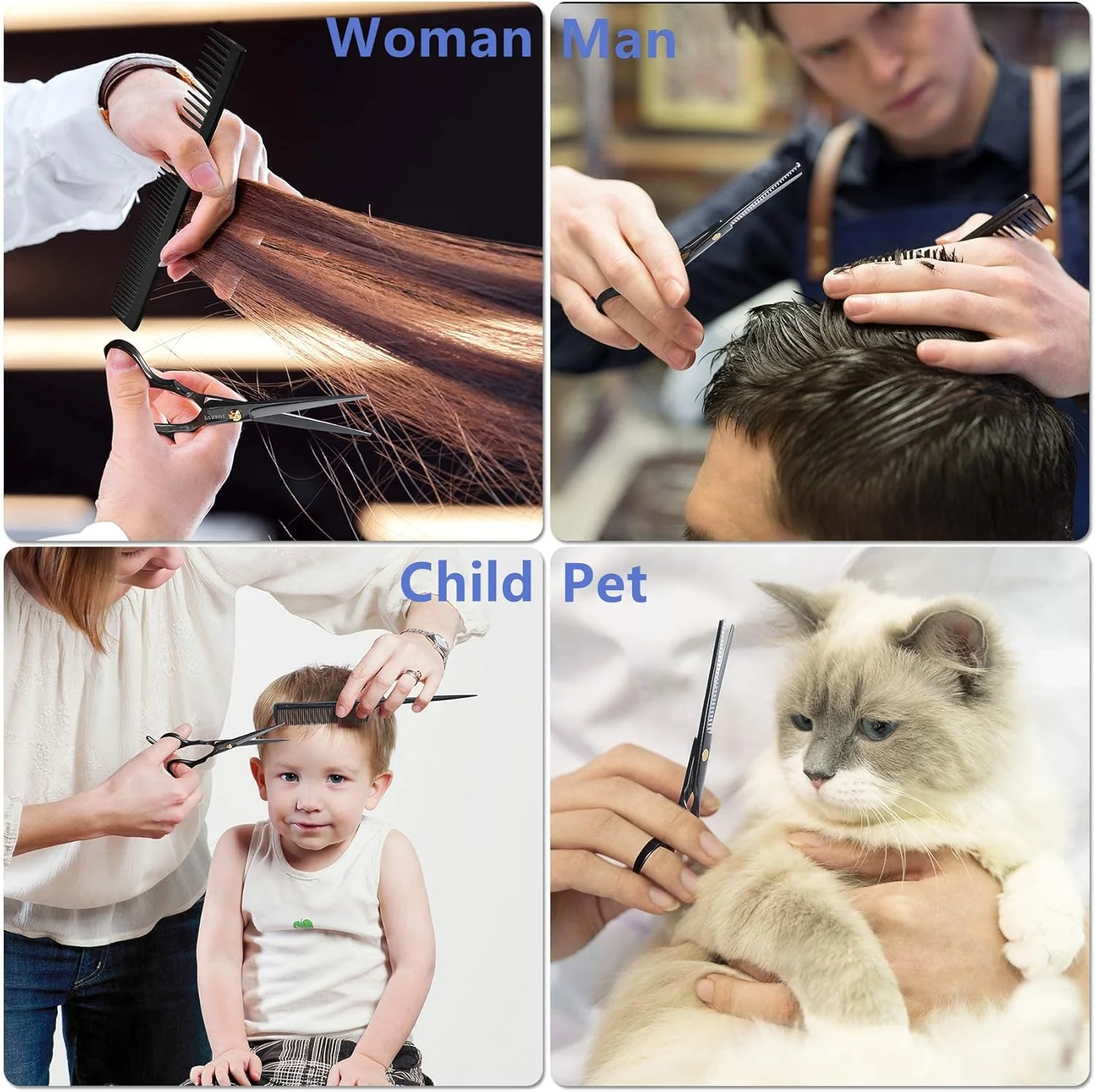 ست قیچی آرایشگری حرفه ای اکسفور - کیت 12 تکه شامل قیچی اصلاح مو، قیچی پیتاژ، کیت چند منظوره اصلاح مو برای آرایشگاه خانگی ست قیچی آرایشگری حرفه ای اکسفور - کیت 12 تکه شامل قیچی اصلاح مو، قیچی پیتاژ، کیت چند منظوره اصلاح مو برای آرایشگاه خانگی