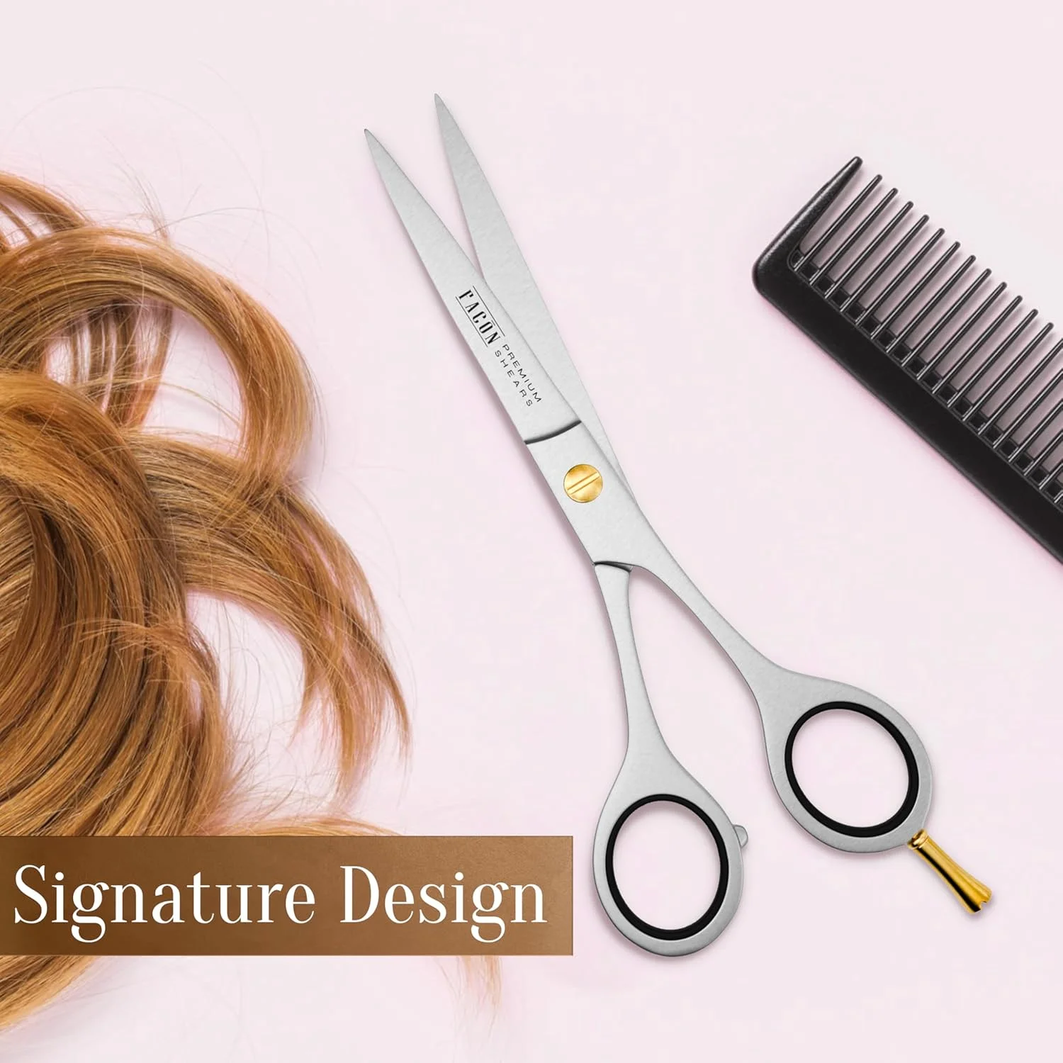 ست قیچی آرایشگری حرفه ای FACON با لبه های تیغی - استیل ضد زنگ ژاپنی - طول 6.5 اینچ - پیچ تنظیم دقیق - قیچی های ممتاز با کیفیت سالن (The Bravo) ست قیچی آرایشگری حرفه ای FACON با لبه های تیغی - استیل ضد زنگ ژاپنی - طول 6.5 اینچ - پیچ تنظیم دقیق - قیچی های ممتاز با کیفیت سالن (The Bravo)