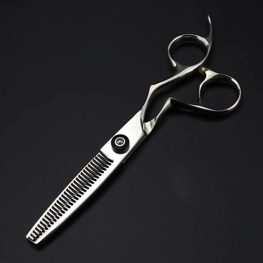 قیچی آرایشگری مو، 6 اینچ حرفه ای فولاد 440c درجه یک، قیچی موی منحنی، قیچی اصلاح مو، قیچی آرایشگری، ست (قیچی پیتاژ)