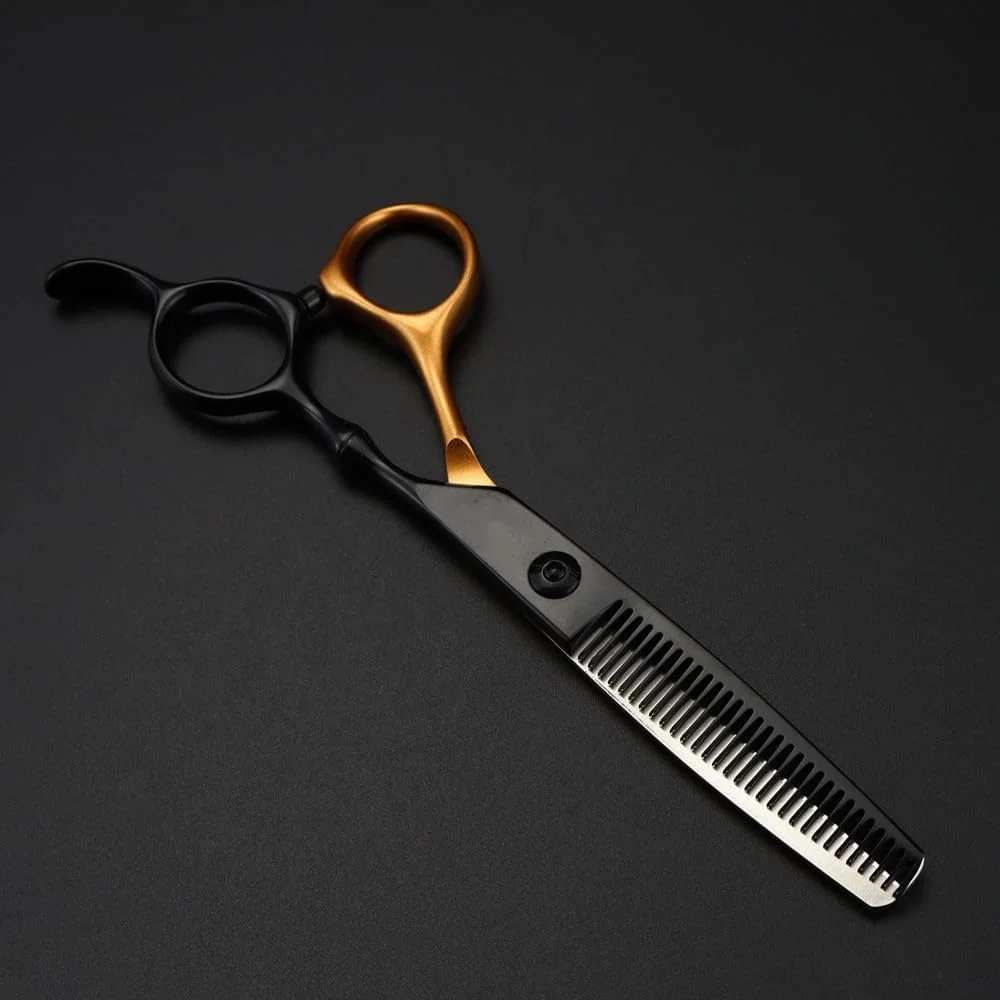 قیچی آرایشگری مو، 6 اینچ حرفه ای فولاد 440c، قیچی مو، قیچی اصلاح مو، قیچی پیتاژ آرایشگری (قیچی پیتاژ B)