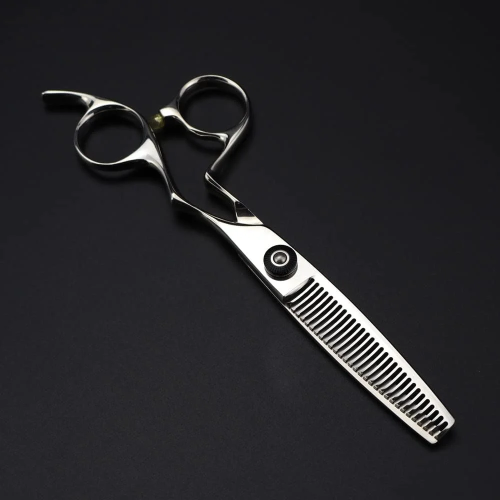 قیچی آرایشگری مو، 6 اینچ حرفه ای فولاد 440c درجه یک، قیچی موی منحنی، قیچی اصلاح مو، قیچی آرایشگری، ست (قیچی پیتاژ)