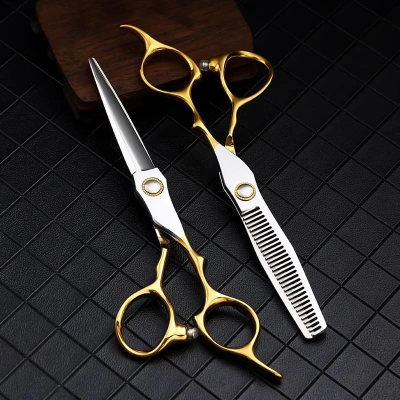 قیچی آرایشگری مو، 6 اینچ، قیچی آرایشگری 9Cr برای سالن آرایشگری، قیچی حرفه ای برای کوتاهی مو، ست قیچی