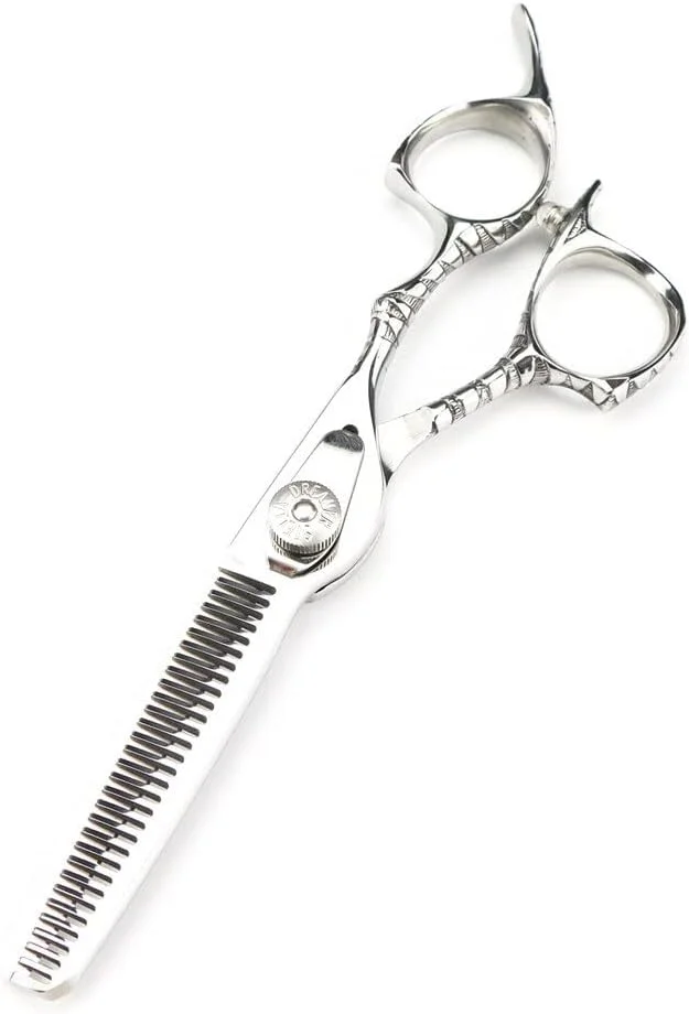 قیچی آرایشگری حرفه ای، 6 اینچ حرفه ای 440c 9cr13 فولادی قیچی مو درجه یک آرایشگری پیرایش مو قیچی های کم پشت کننده مو، قیچی برش (قیچی کم پشت کننده) قیچی آرایشگری حرفه ای، 6 اینچ حرفه ای 440c 9cr13 فولادی قیچی مو درجه یک آرایشگری پیرایش مو قیچی های کم پشت کننده مو، قیچی برش (قیچی کم پشت کننده)