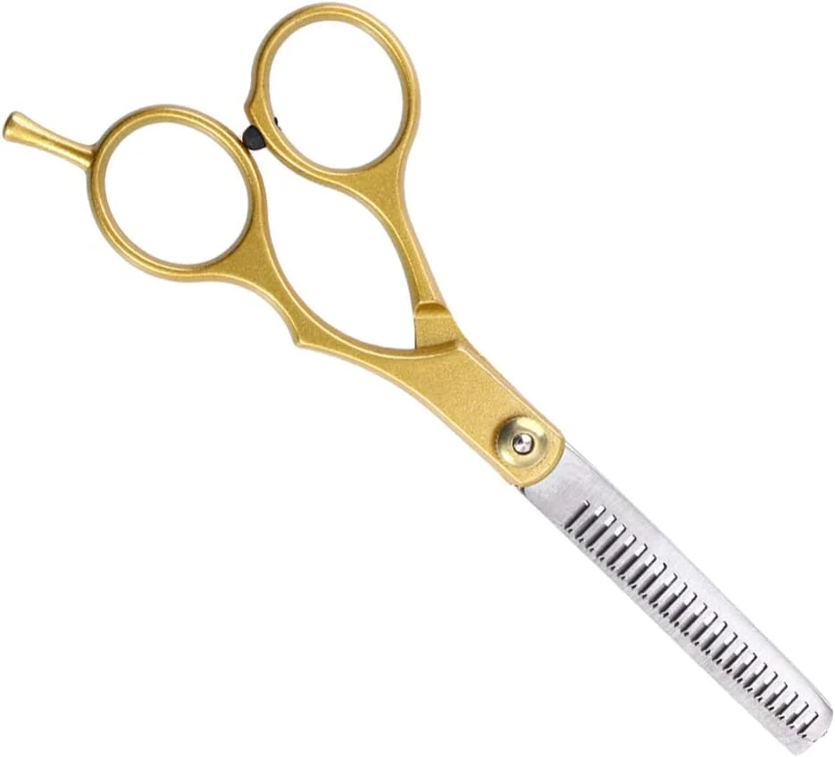 ابزار حالت دهی و پیرایش مو قیچی های بادوام برای نازک کردن مو مناسب آرایشگاه و سالن (طلایی) ابزار حالت دهی و پیرایش مو قیچی های بادوام برای نازک کردن مو مناسب آرایشگاه و سالن (طلایی)