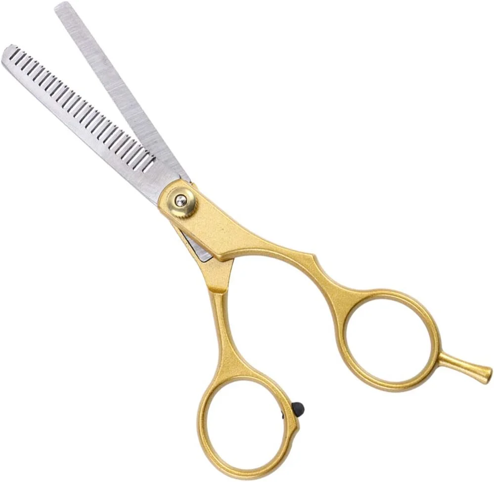 ابزار حالت دهی و پیرایش مو قیچی های بادوام برای نازک کردن مو مناسب آرایشگاه و سالن (طلایی) ابزار حالت دهی و پیرایش مو قیچی های بادوام برای نازک کردن مو مناسب آرایشگاه و سالن (طلایی)