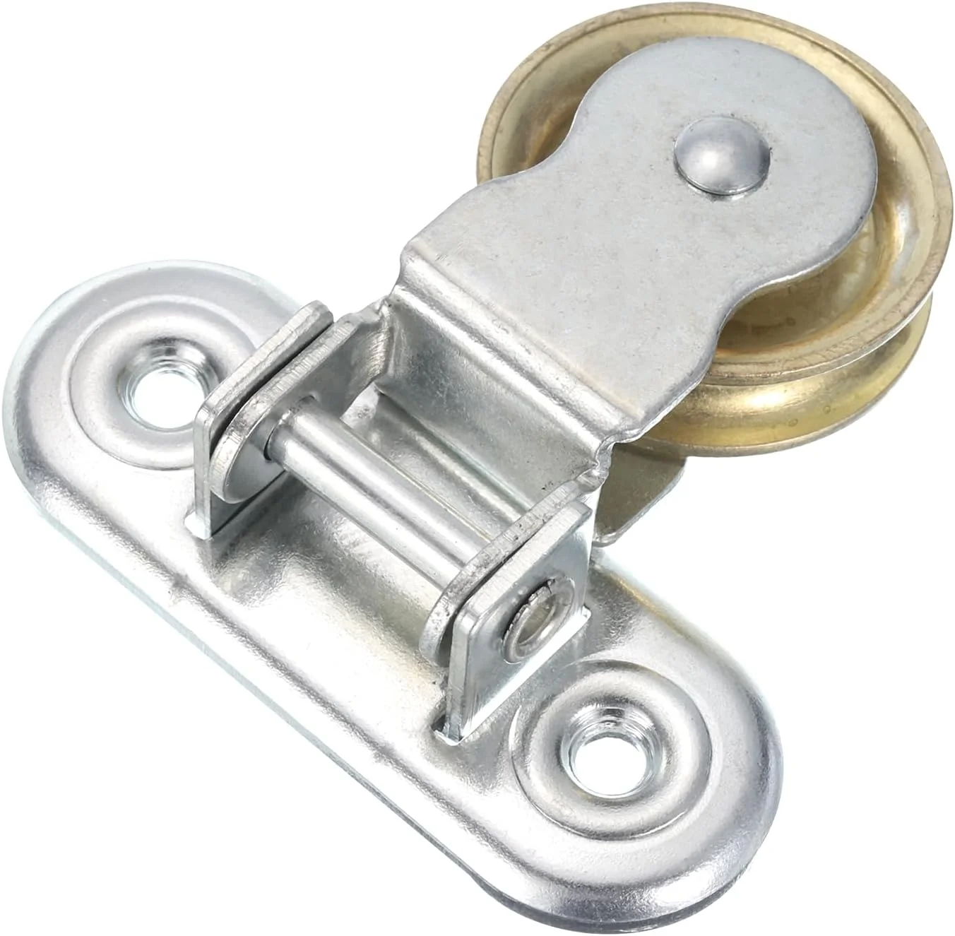 قرقره تکی 75 میلی متری QUARKZMAN، چرخ سیم بکسل آویز آهنی، قرقره غلتکی طناب کابلی با روکش روی