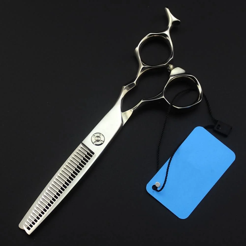 قیچی آرایشگری حرفه ای، 6 اینچ فولاد حرفه ای JP 440c قیچی مو پیچ ​​دار قیچی آرایشگری قیچی های پیتاژ آرایشگری، ست با کیف (قیچی پیتاژ)