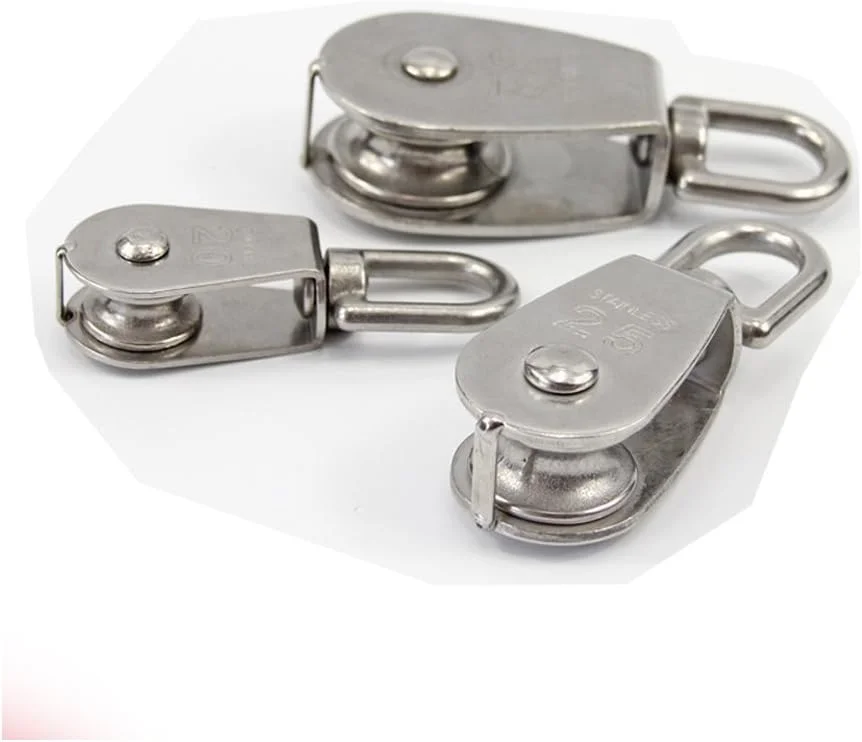 SeeRaphee ست قرقره تک طناب استیل ضد زنگ 304، دو عددی، 25 میلی متر