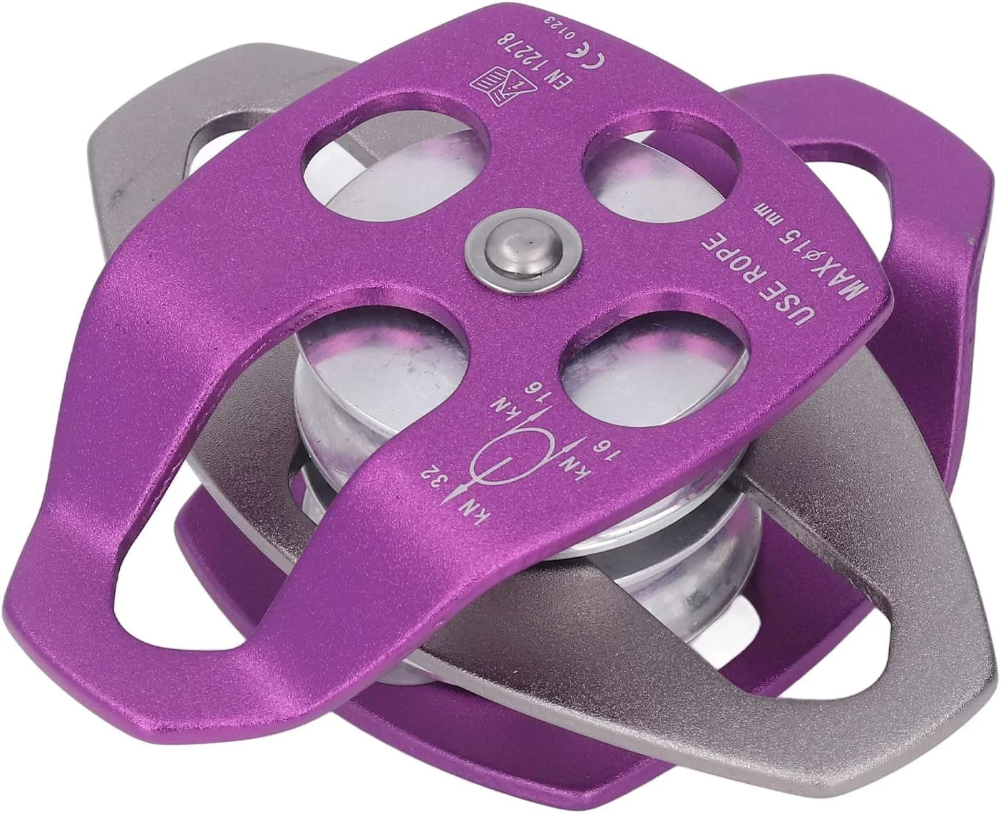 قر قره کوهنوردی سنگین Phefop، قرقره چرخشی دو طرفه مقاوم در برابر سایش، جنس عالی برای صخره نوردی و تمرین