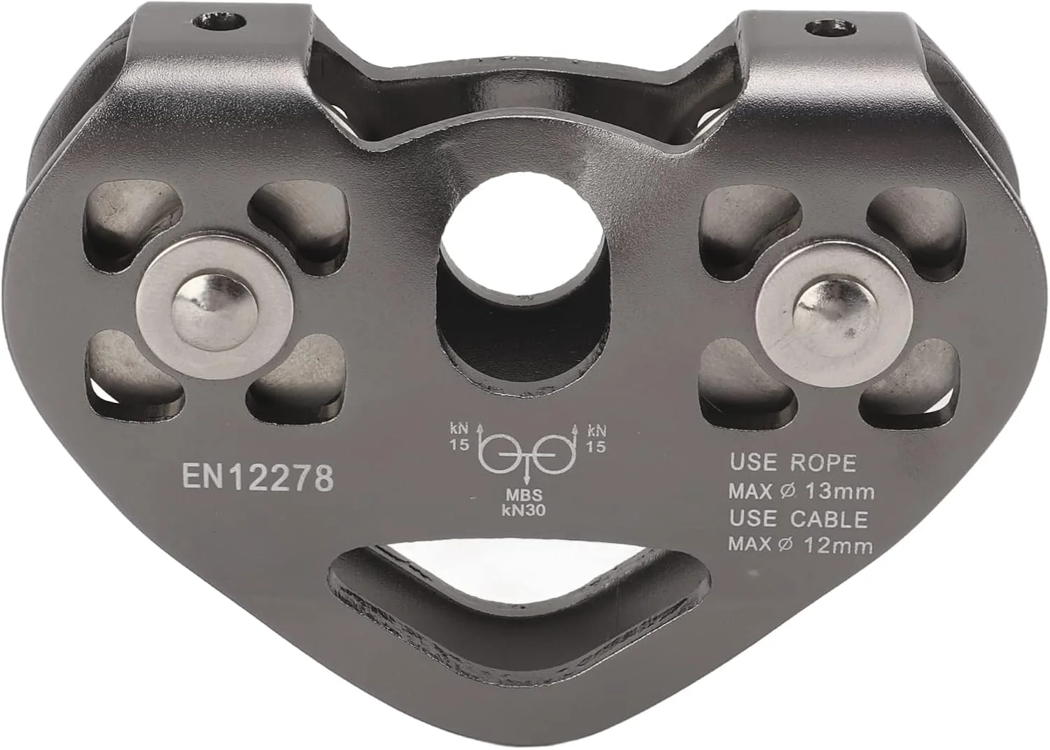 قرقره Phefop، قرقره سرعت، زیپ لاین، مقعر، کوچک و سبک وزن، بلبرینگ دوبل، کاهش بار، کاهش سایش، روان، ساخته شده از آلیاژ آلومینیوم، برای کوهنوردی