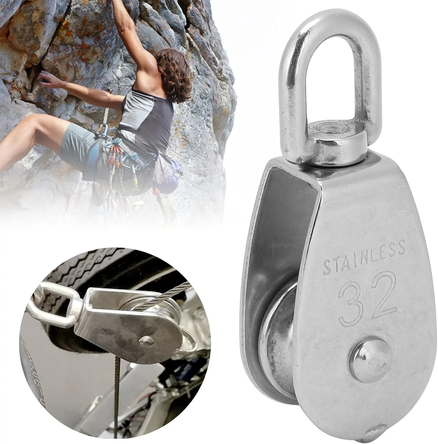 پولی تکی Pokerty9، چرخ بکسل سیم مقاوم در برابر سایش با عملیات ضد ضربه برای کارگران جهت انتقال یا کشیدن کار