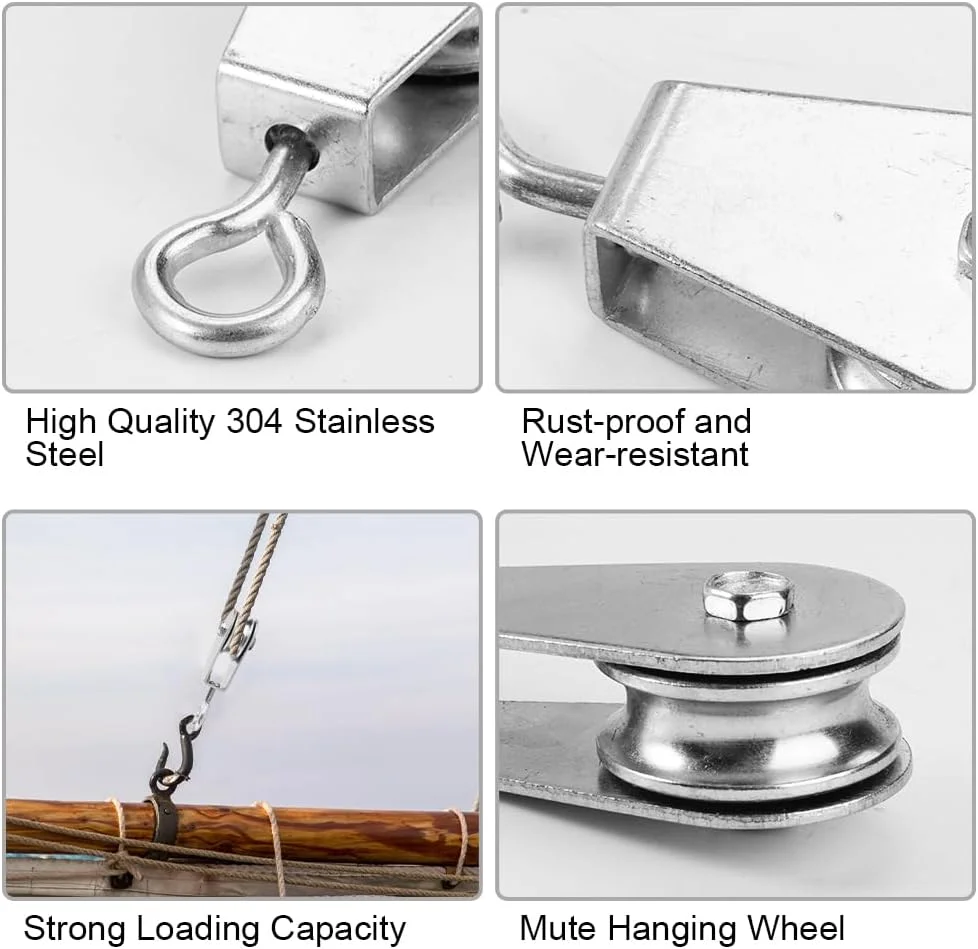 بلوک قرقره تکی M25، بلوک قرقره استیل ضد زنگ 304، قرقره چرخان 360 درجه، قرقره تکی سنگین، سیستم چرخ قرقره برای طناب 11 میلی متری، بند رخت، باشگاه، جرثقیل، ظرفیت بار 30 کیلوگرم بلوک قرقره تکی M25، بلوک قرقره استیل ضد زنگ 304، قرقره چرخان 360 درجه، قرقره تکی سنگین، سیستم چرخ قرقره برای طناب 11 میلی متری، بند رخت، باشگاه، جرثقیل، ظرفیت بار 30 کیلوگرم