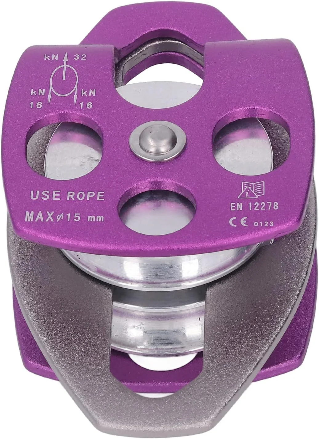 قر قره کوهنوردی سنگین Phefop، قرقره چرخشی دو طرفه مقاوم در برابر سایش، جنس عالی برای صخره نوردی و تمرین قر قره کوهنوردی سنگین Phefop، قرقره چرخشی دو طرفه مقاوم در برابر سایش، جنس عالی برای صخره نوردی و تمرین