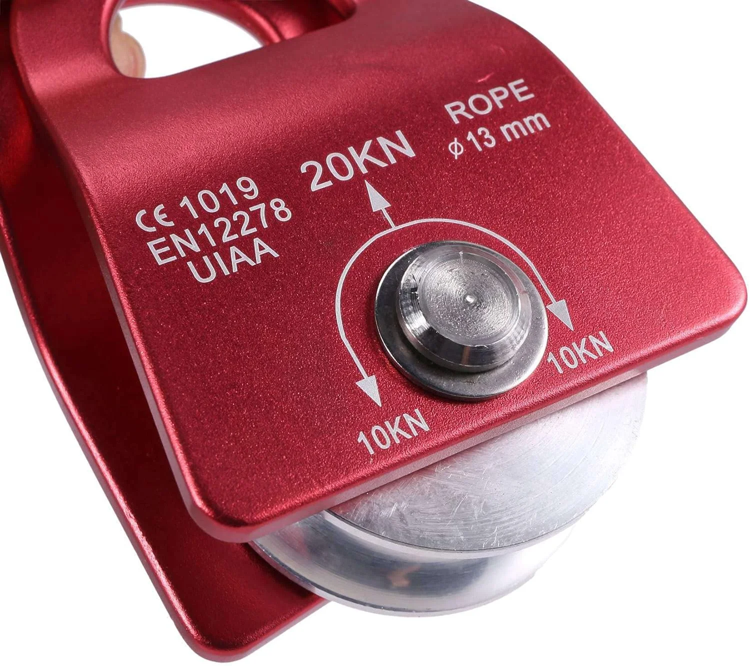 قرقره موبایل 20kN - قرقره مراقبت از گره پروسیک 1/2 اینچی برای تجهیزات، درختکاری، صخره نوردی، پیاده روی، اسکی