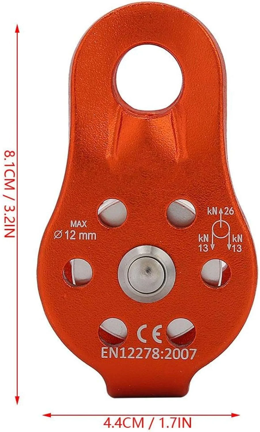 قرقره آلیاژ آلومینیوم سنگین تک چرخشی طناب قرقره بلوک برای صخره نوردی نجات بالابر قرقره آلیاژ آلومینیوم سنگین تک چرخشی طناب قرقره بلوک برای صخره نوردی نجات بالابر